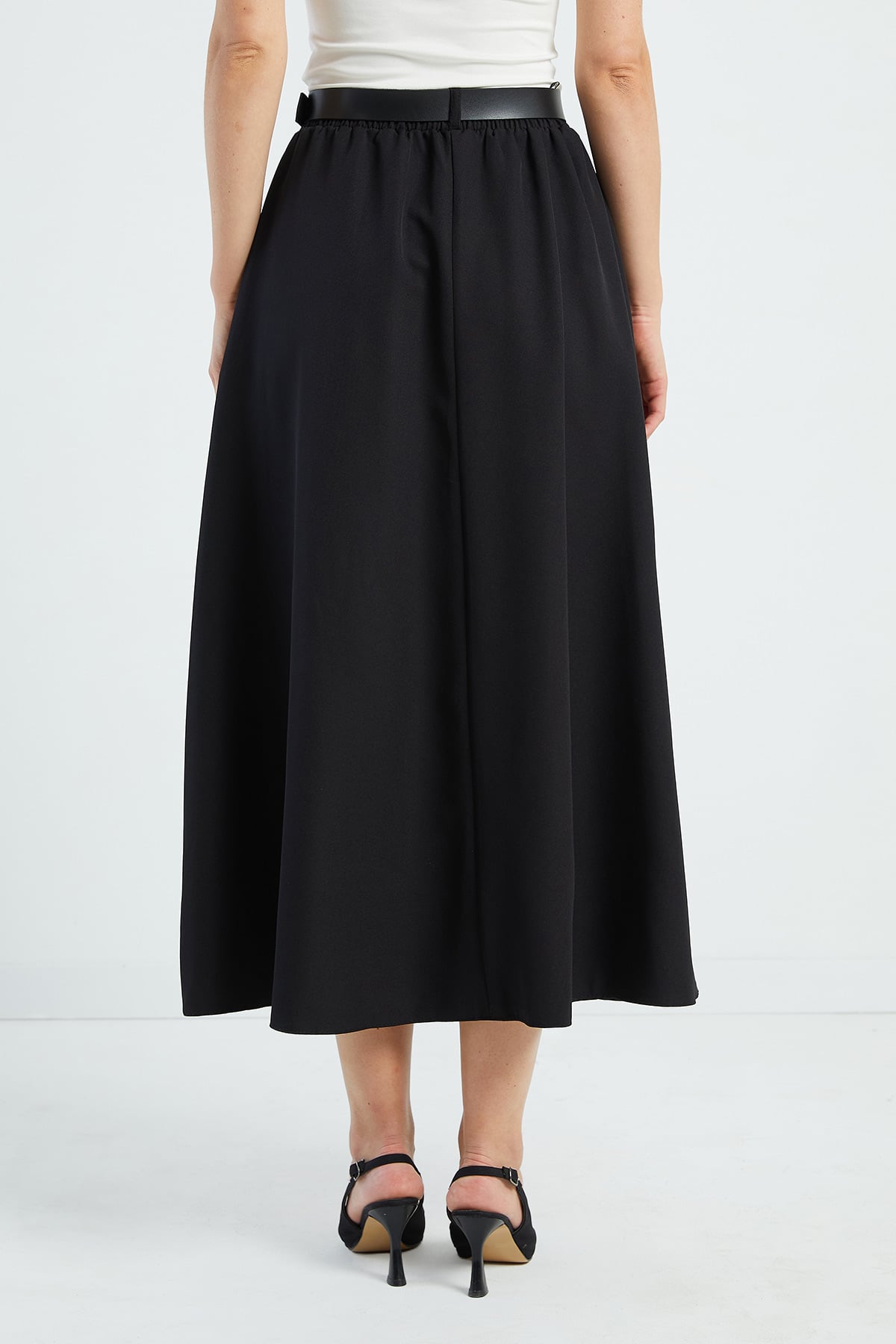 Beli Kemerli Maxi Boy Etek 8