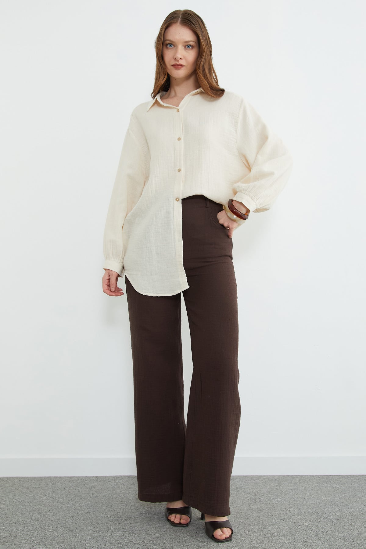 Basic Oversize Gömlek 3