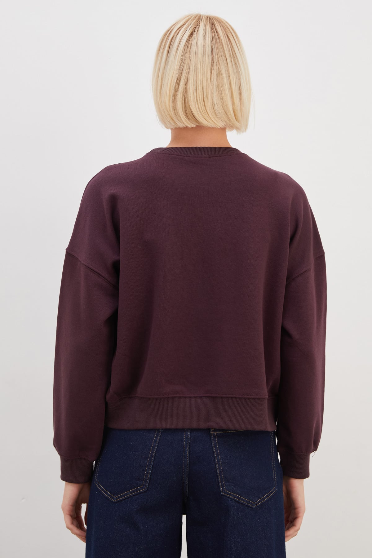 3 İplik Şardonsuz 1875 Baskılı Oversize Sweatshirt 8