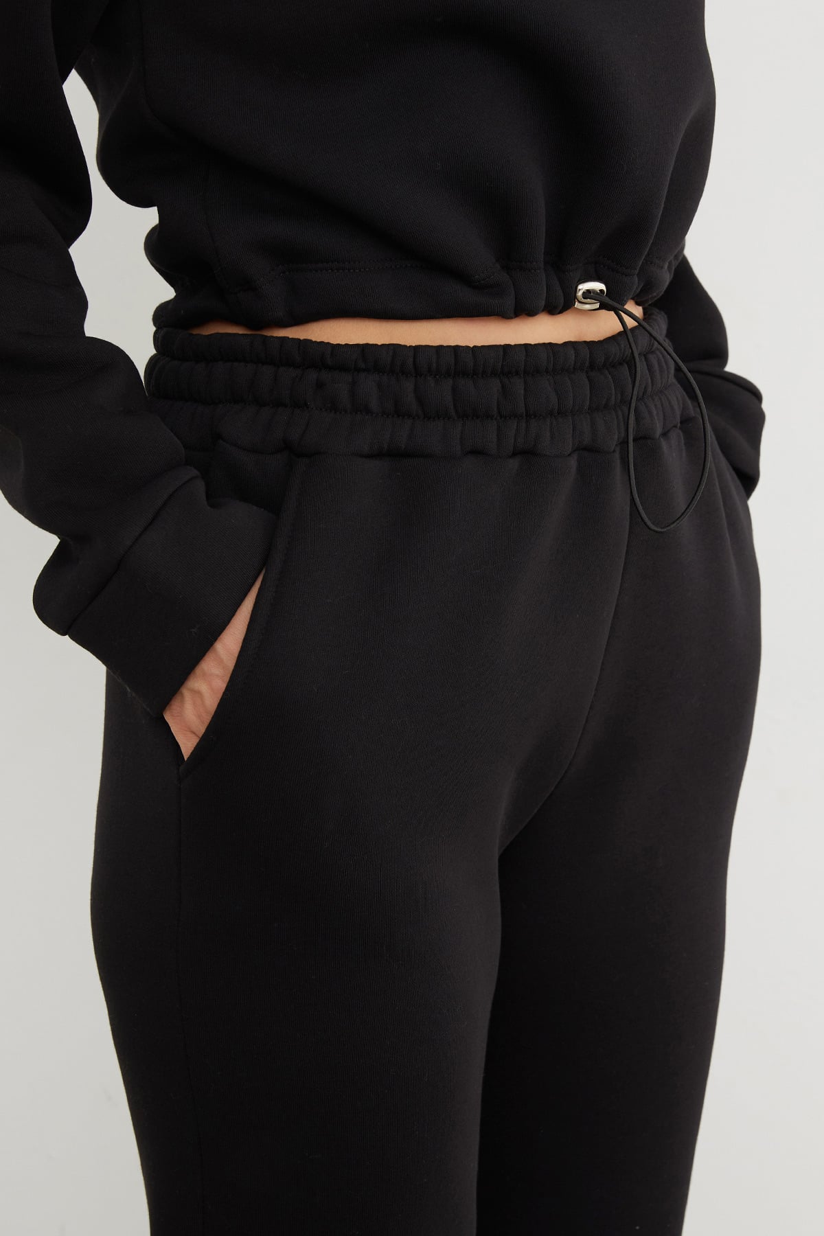 3 İplik Basic Beli Stoperli Jogger Eşofman Takımı 7