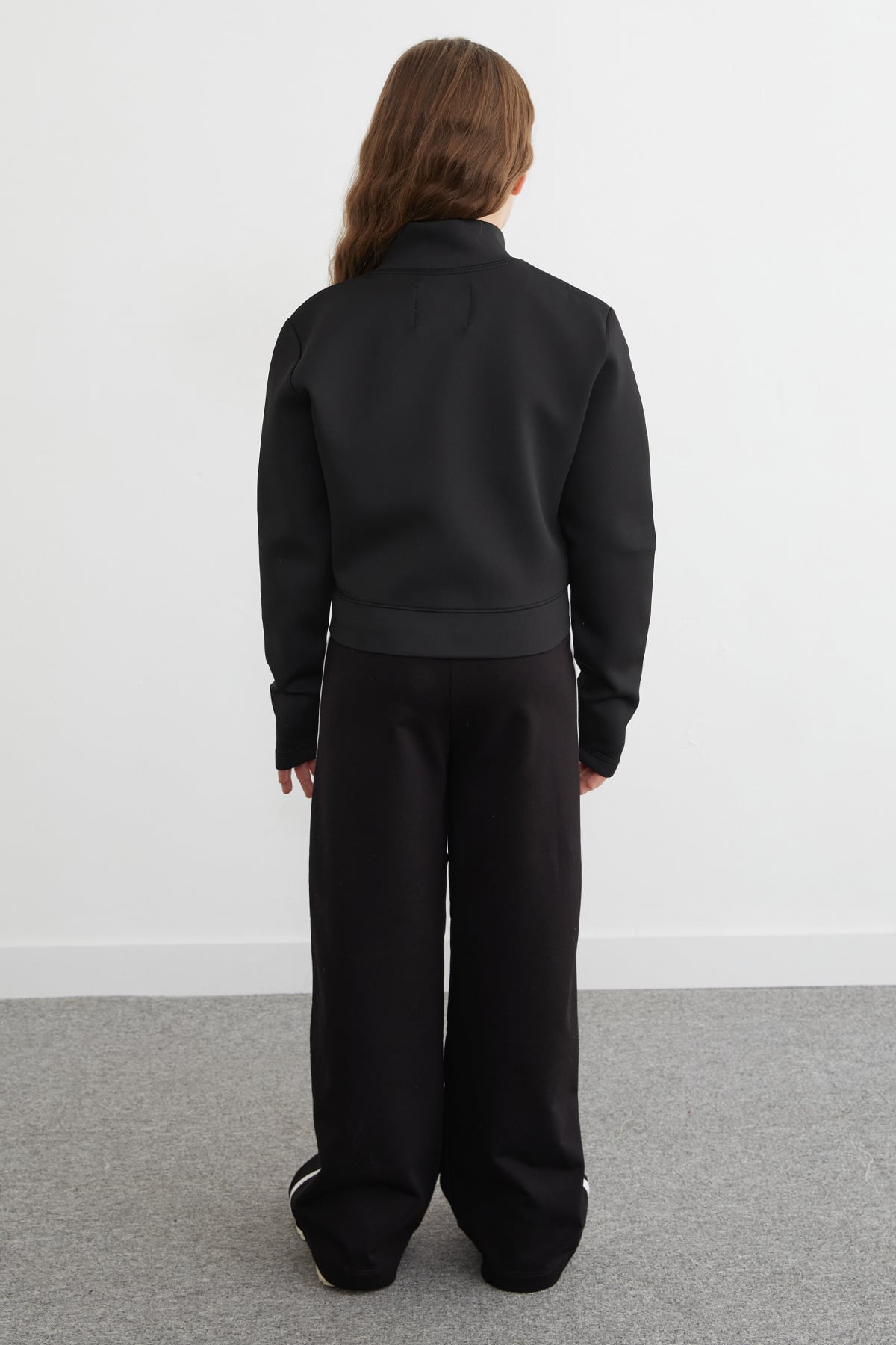 Fermuarlı Dalgıç Kumaş Kız Çocuk Sweatshirt 6
