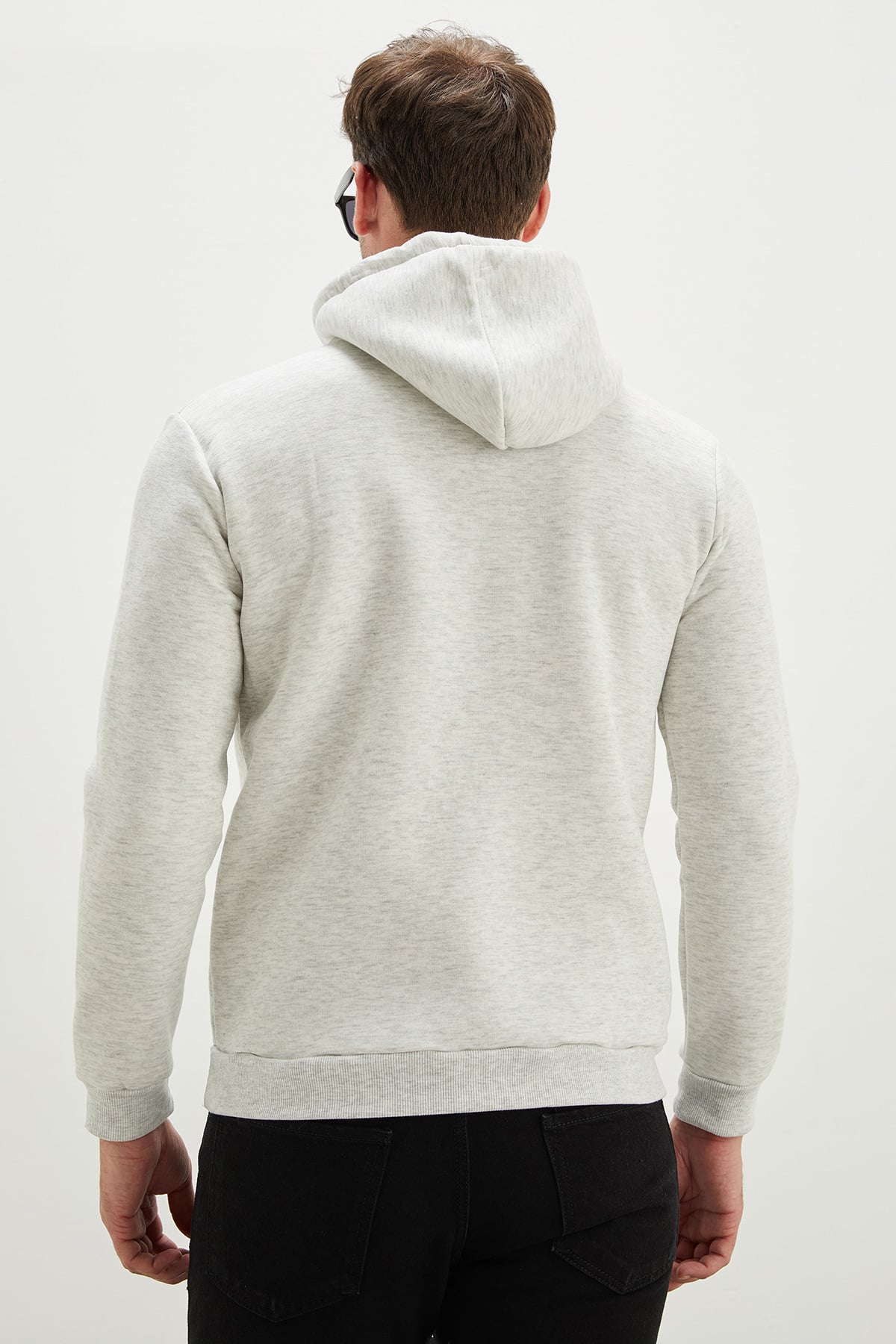 3 İplik Basic Kapüşonlu Kanguru Cepli Sweatshirt 8