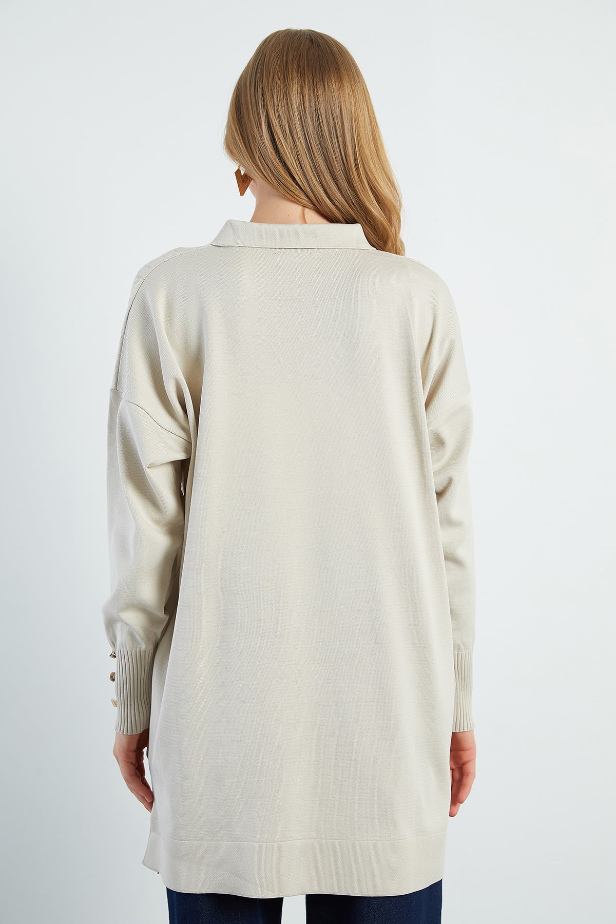 Fullamodest Jakarlı Polo Yaka Tunik 8
