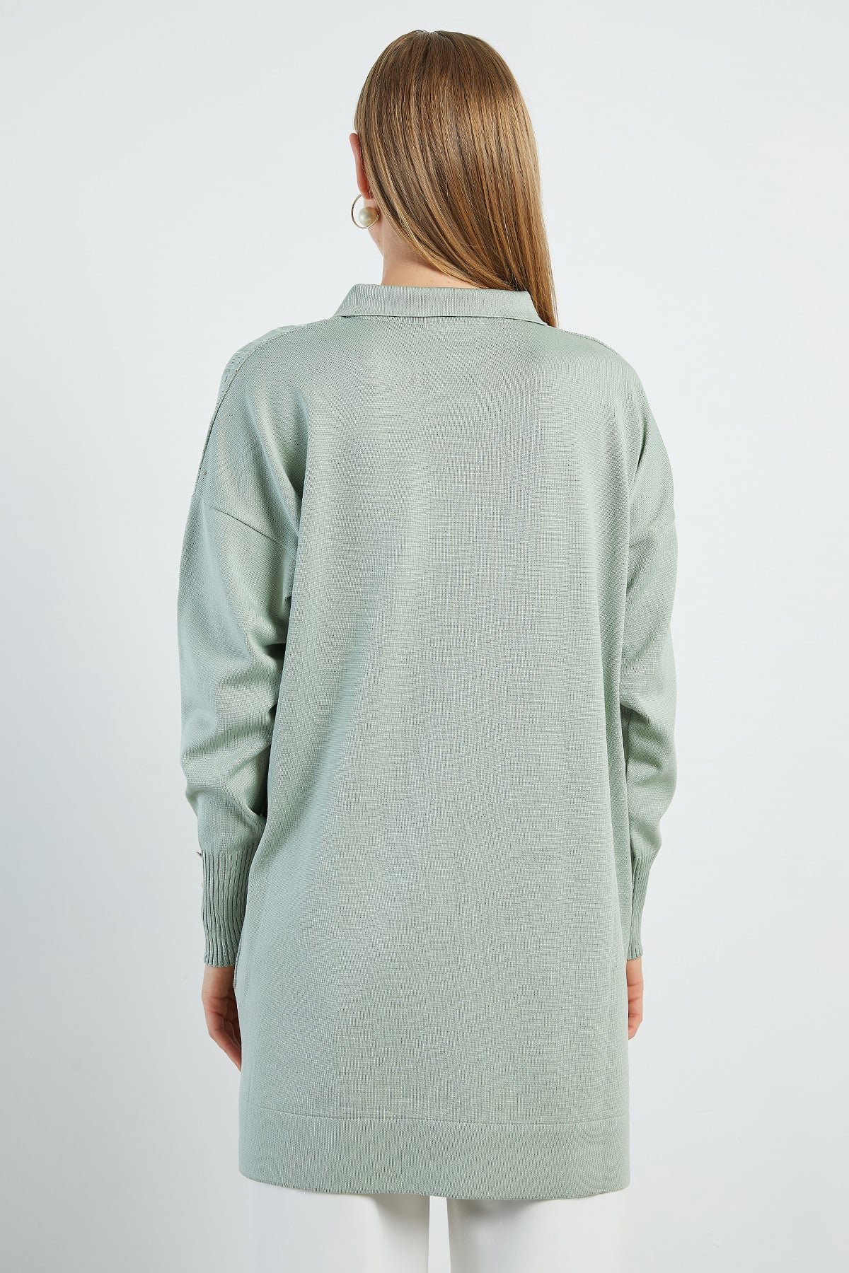 Fullamodest Jakarlı Polo Yaka Tunik 8