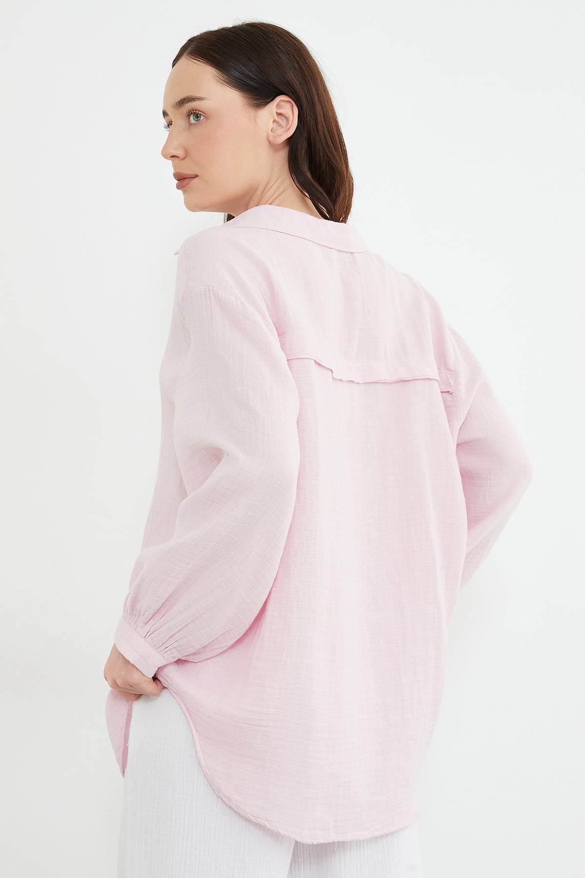 Basic Oversize Gömlek 8