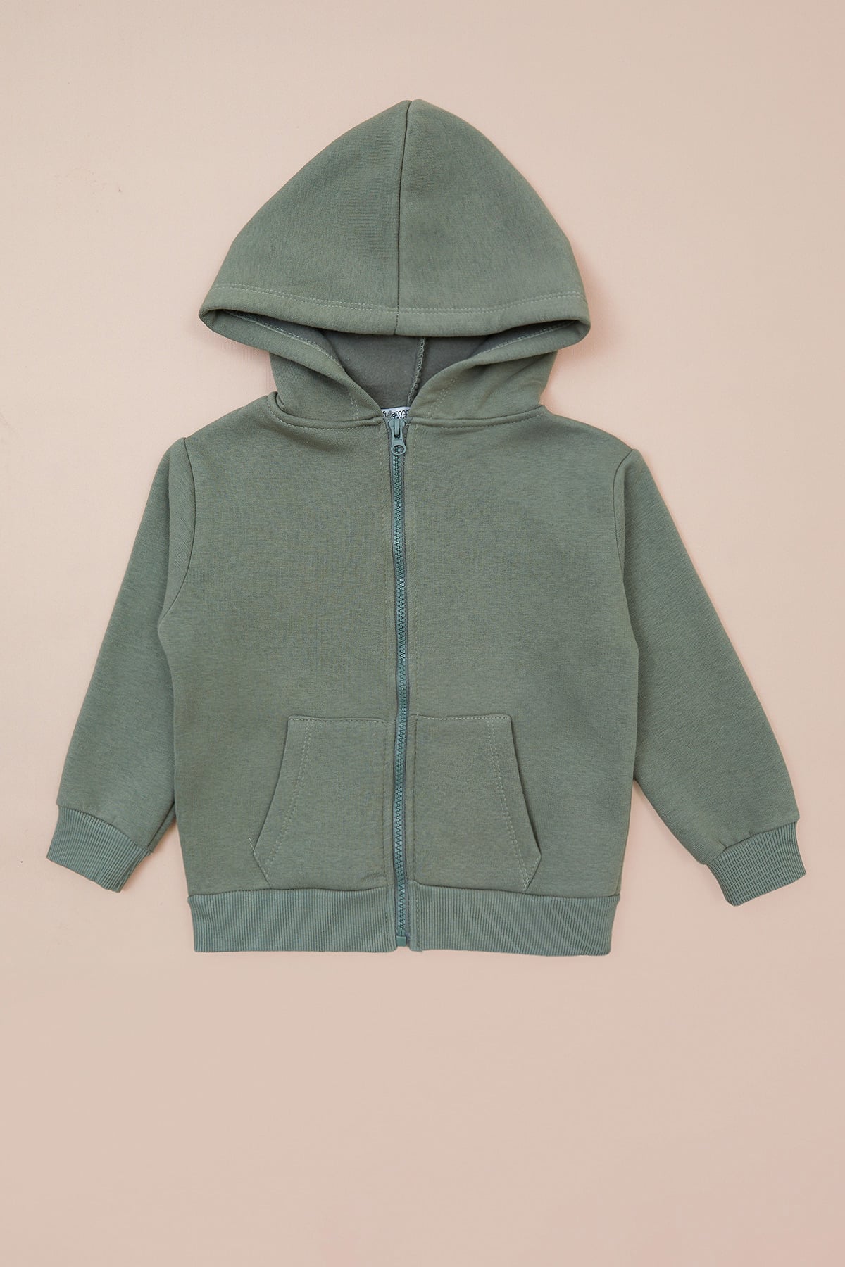3 İplik Kapüşonlu Fermuarlı Unisex Çocuk Sweatshirt 4