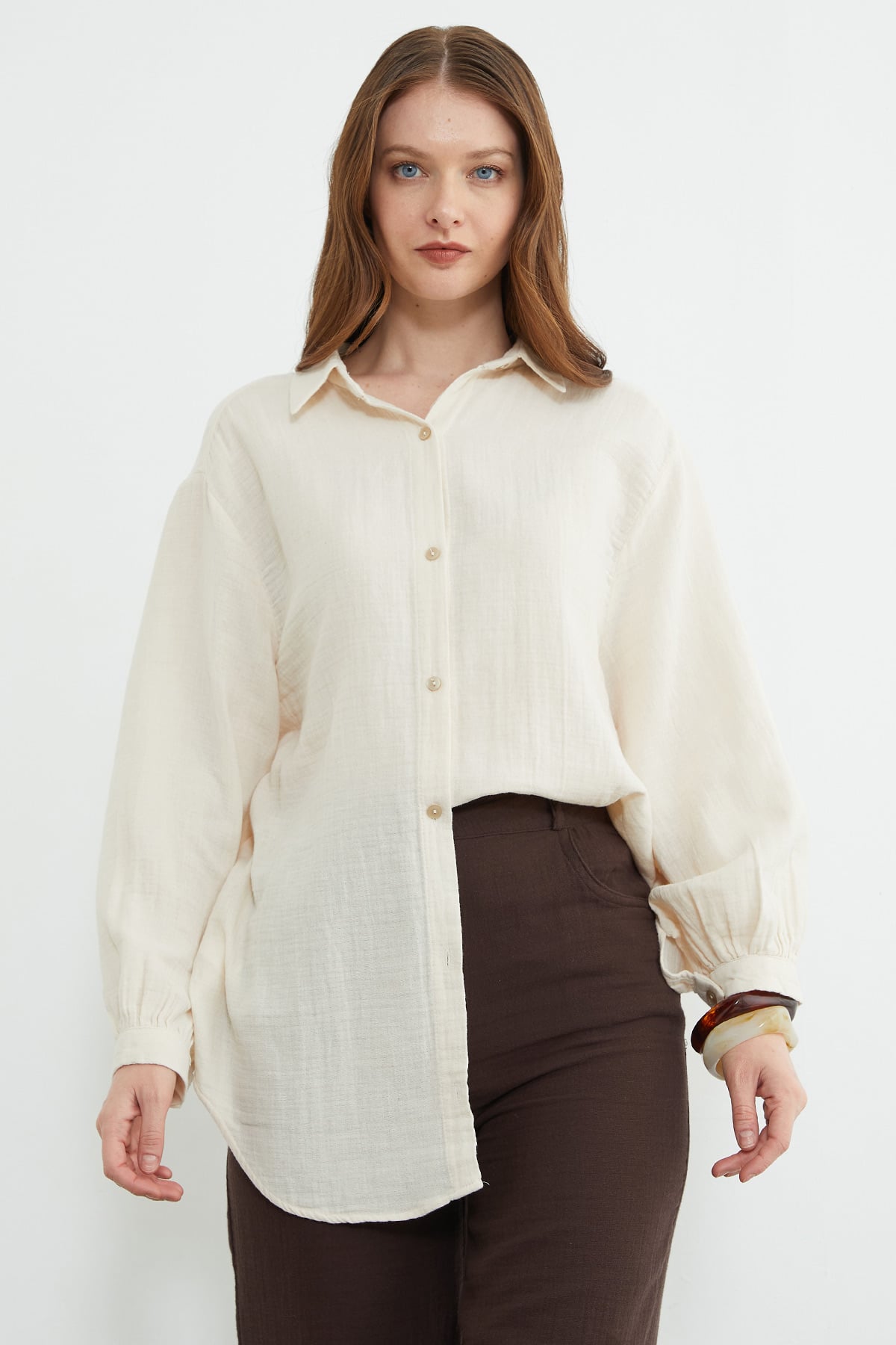 Basic Oversize Gömlek 2