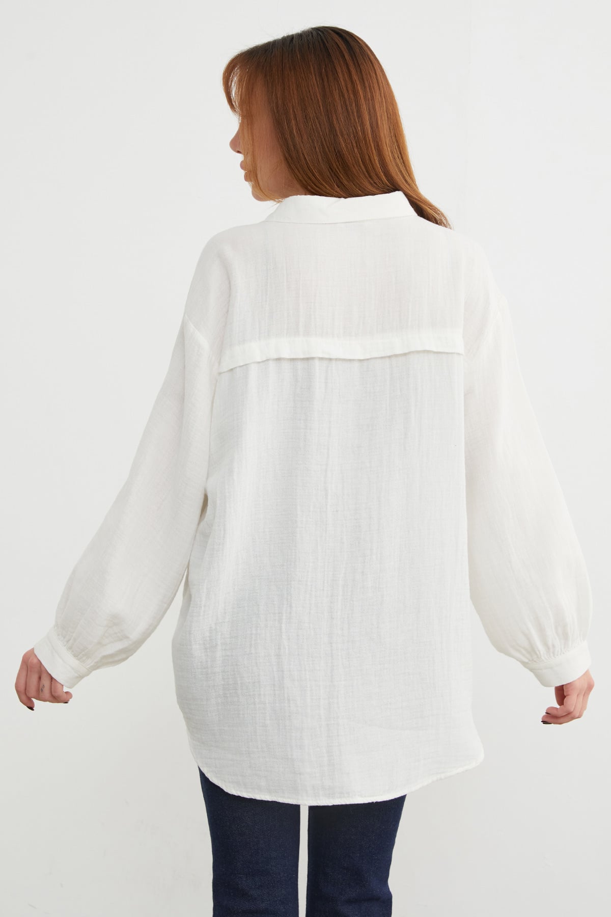 Basic Oversize Gömlek 8