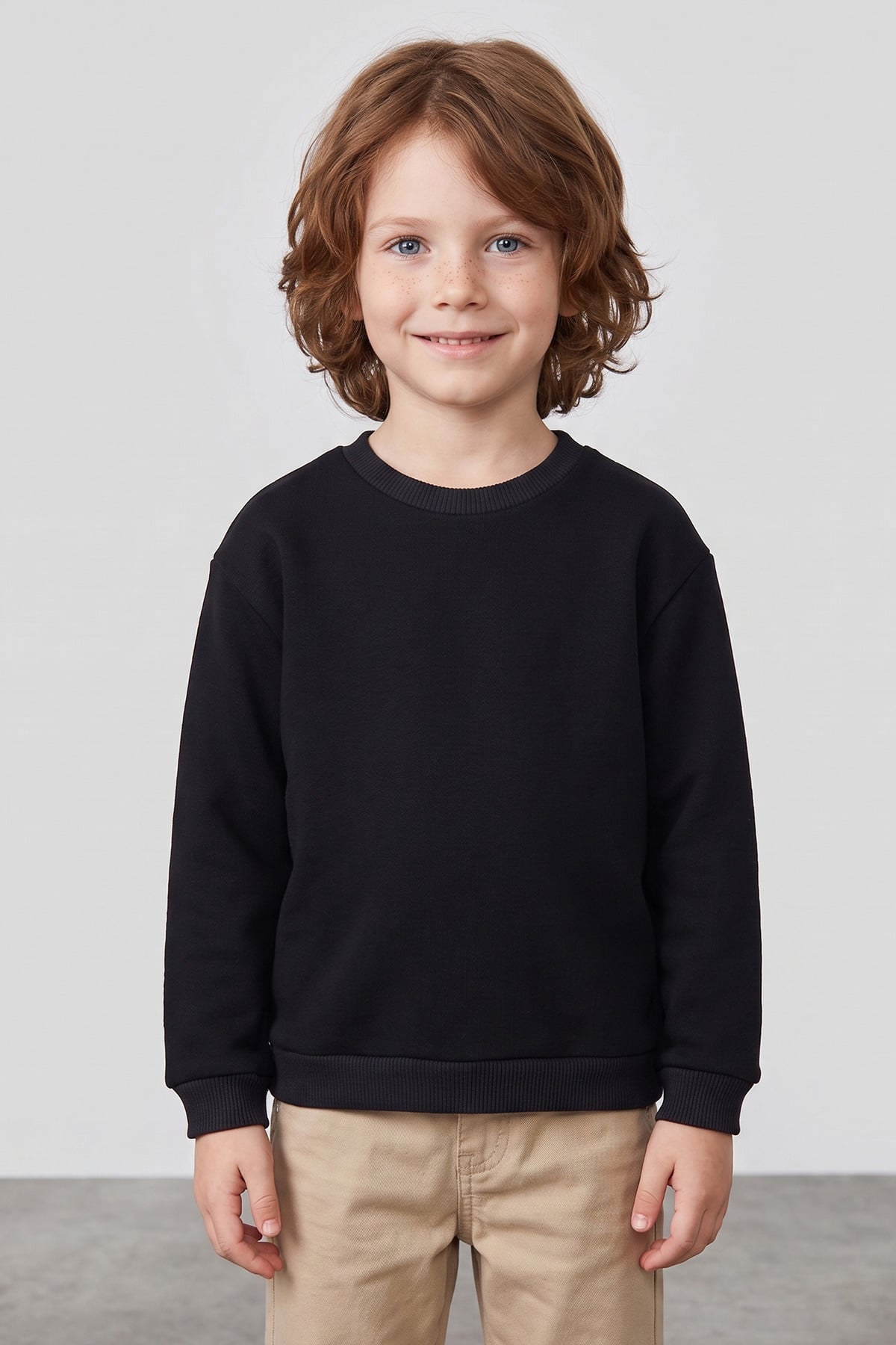 3 İplik Basic Unisex Çocuk Sweatshirt 2