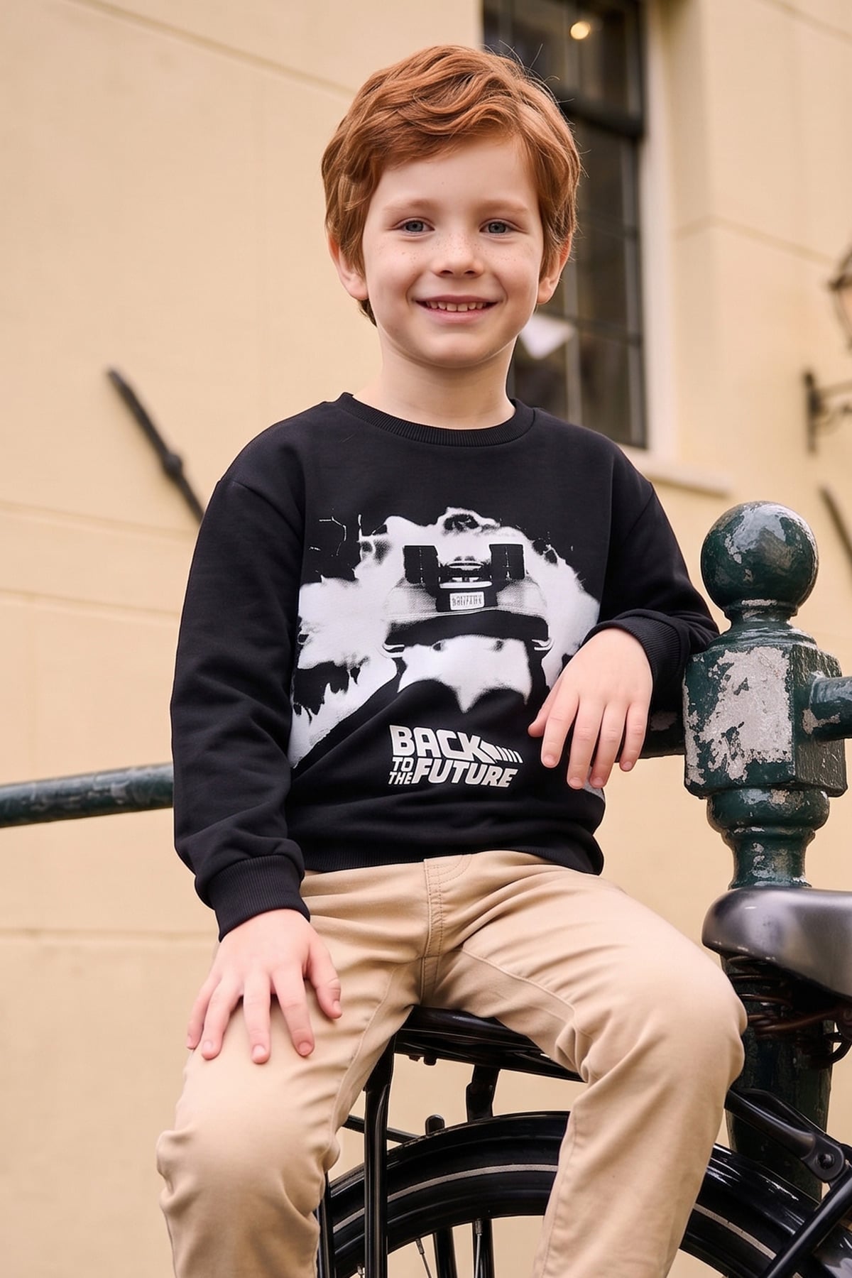 Back To The Future Baskılı Erkek Çocuk Sweatshirt