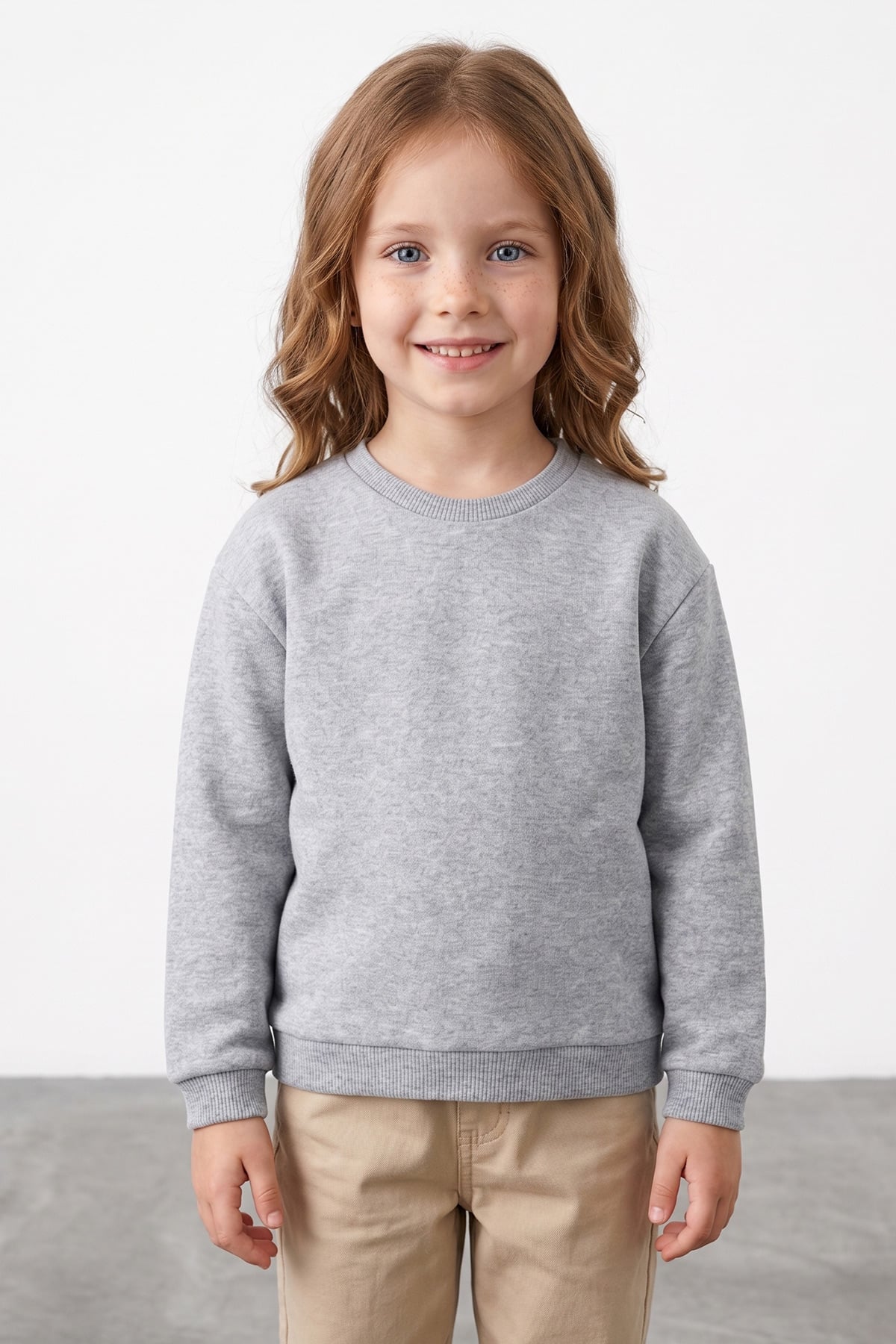 3 İplik Basic Unisex Çocuk Sweatshirt 2