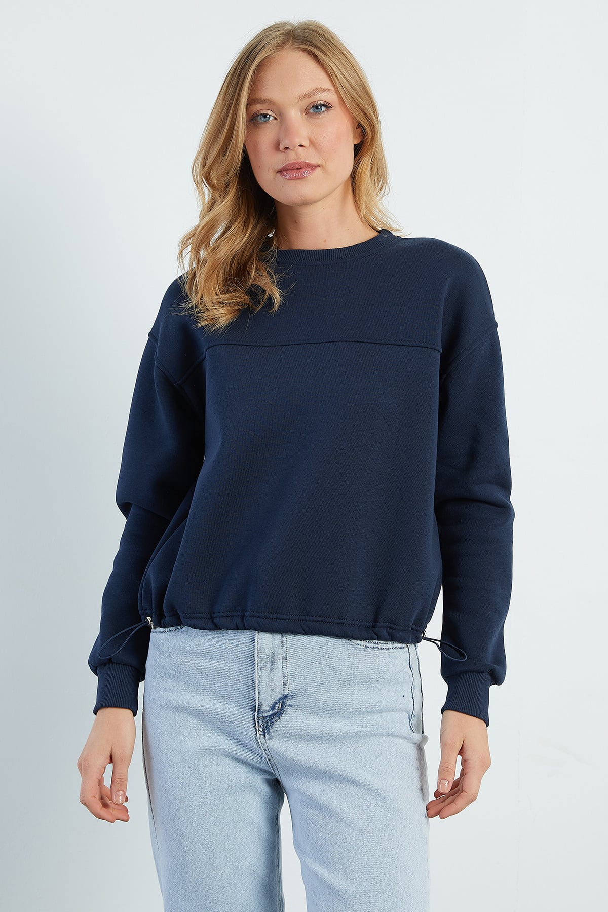 3 İplik Stoperli Oversize Sweatshirt 5