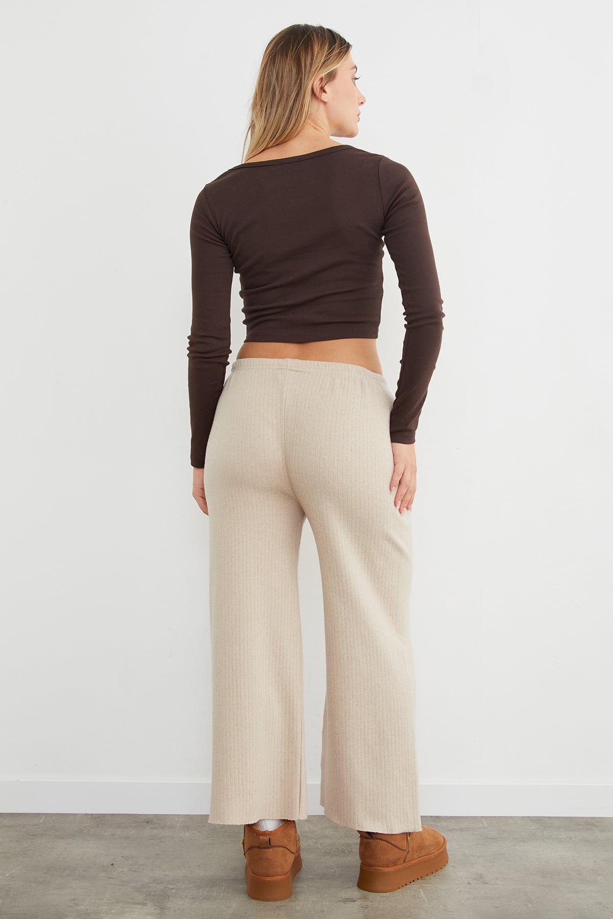 Basic Fitilli Beli Lastikli Pantolon 6