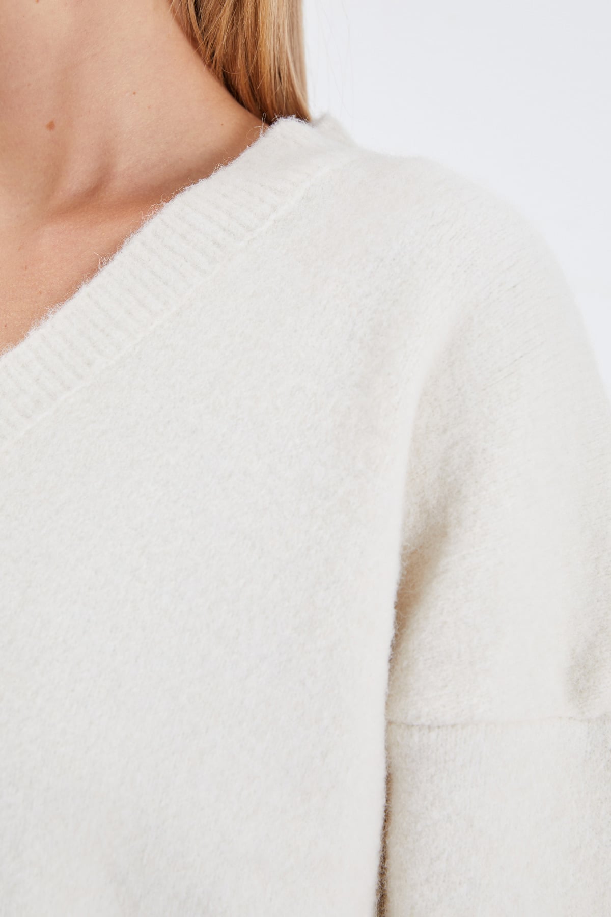 Basic V Yaka Oversize Triko Kazak 8