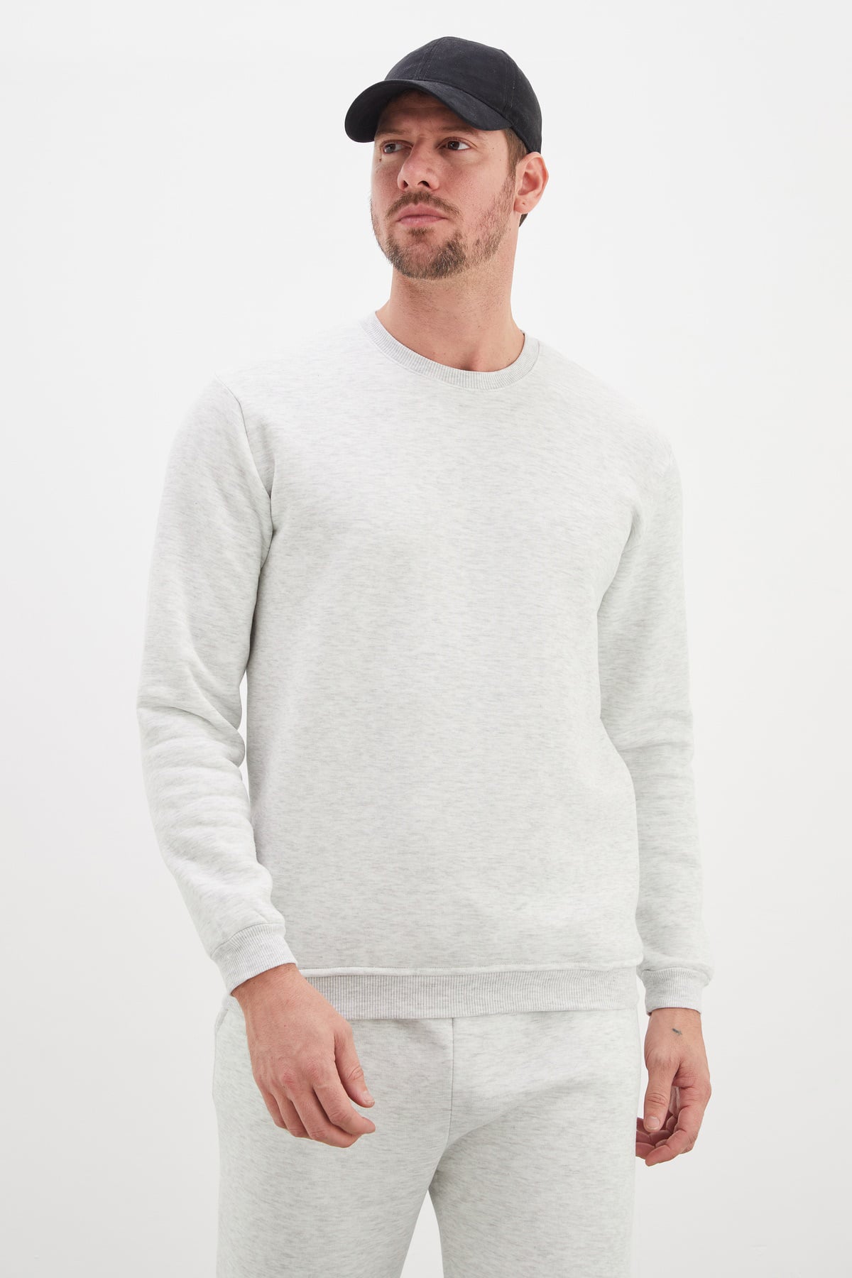 3 İplik Basic Bisiklet Yaka Sweatshirt 6