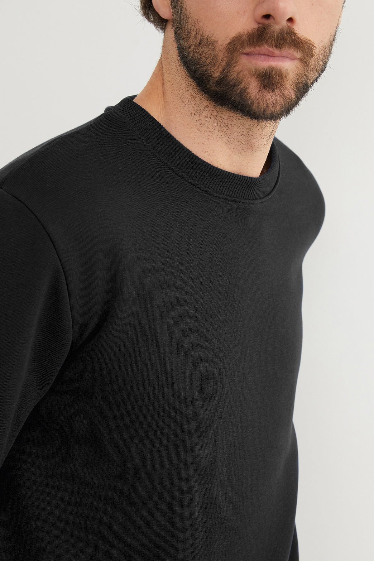 3 İplik Basic Bisiklet Yaka Sweatshirt 5