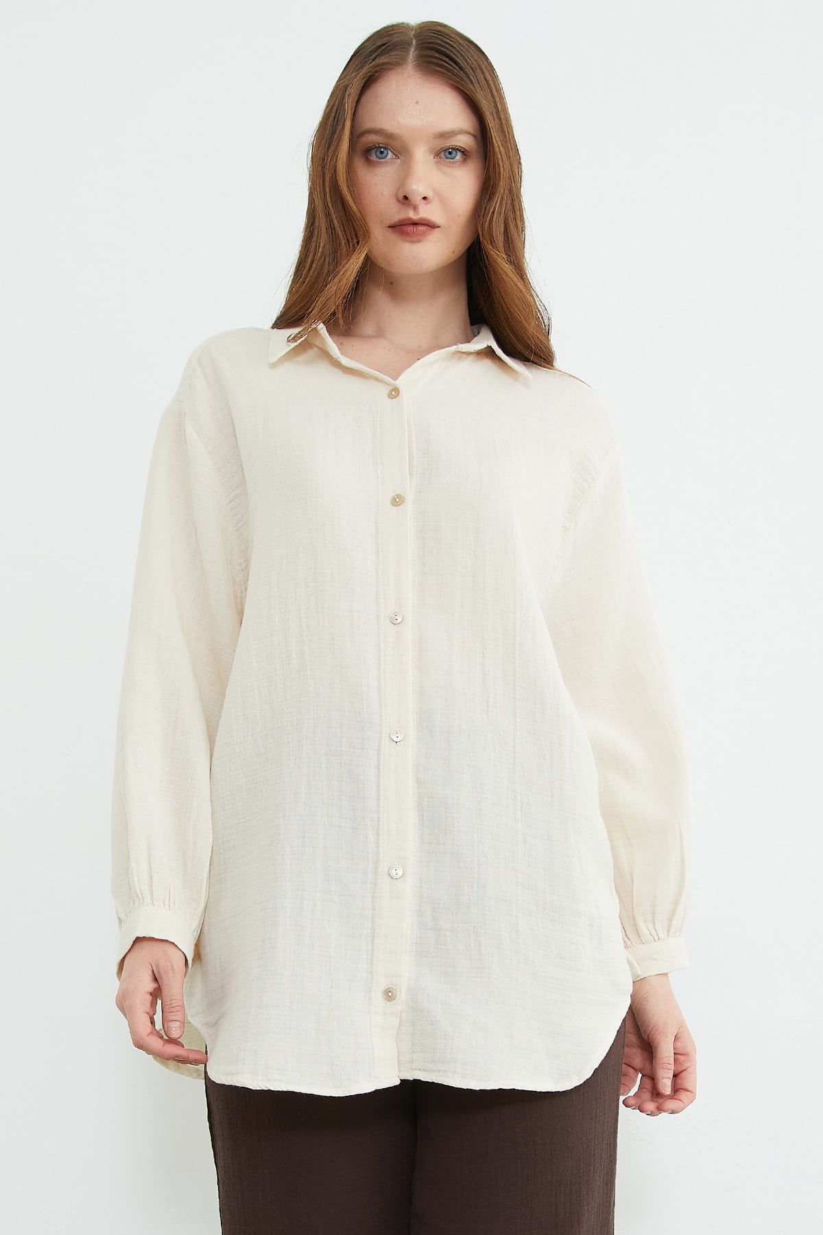 Basic Oversize Gömlek 7