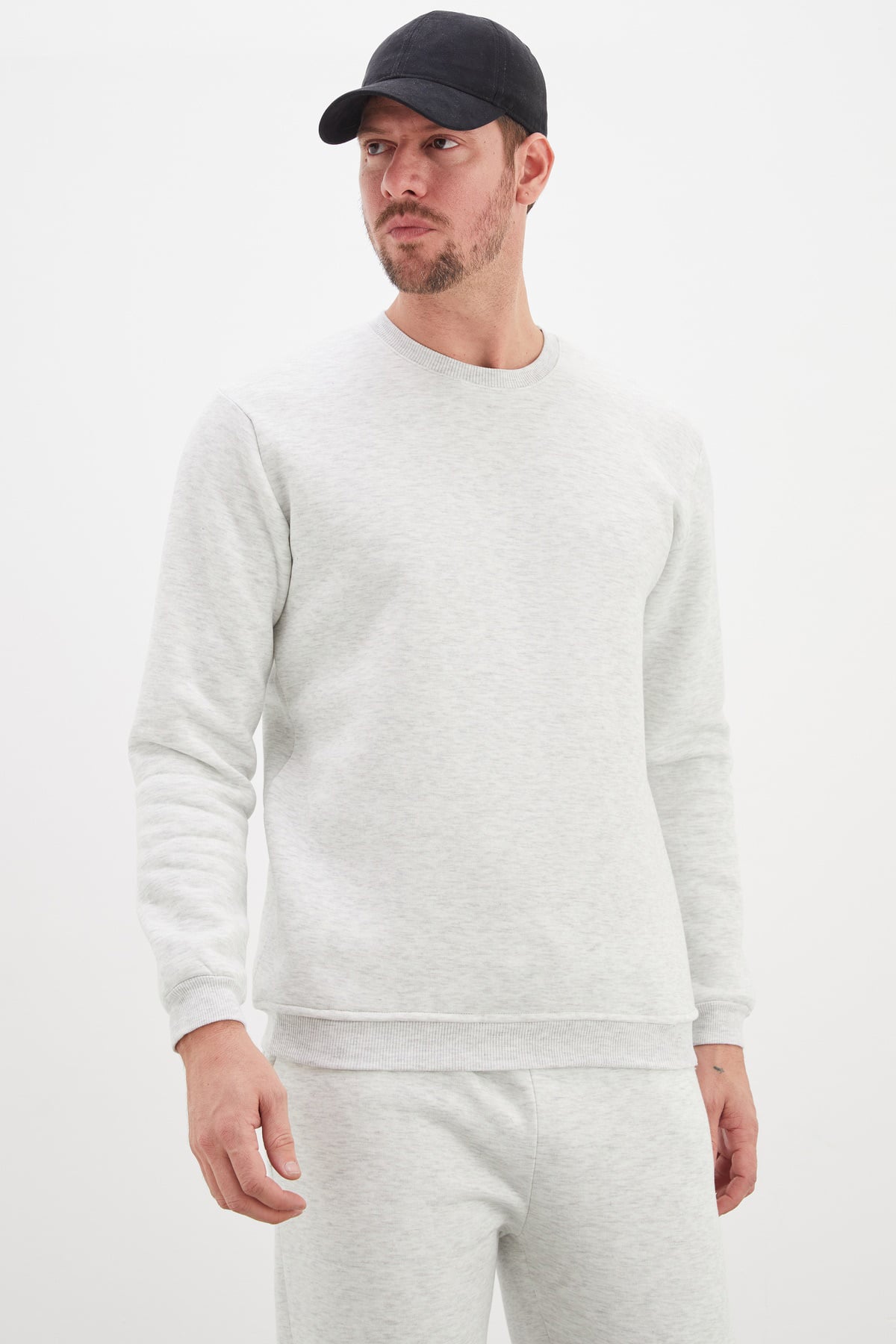 3 İplik Basic Bisiklet Yaka Sweatshirt 5