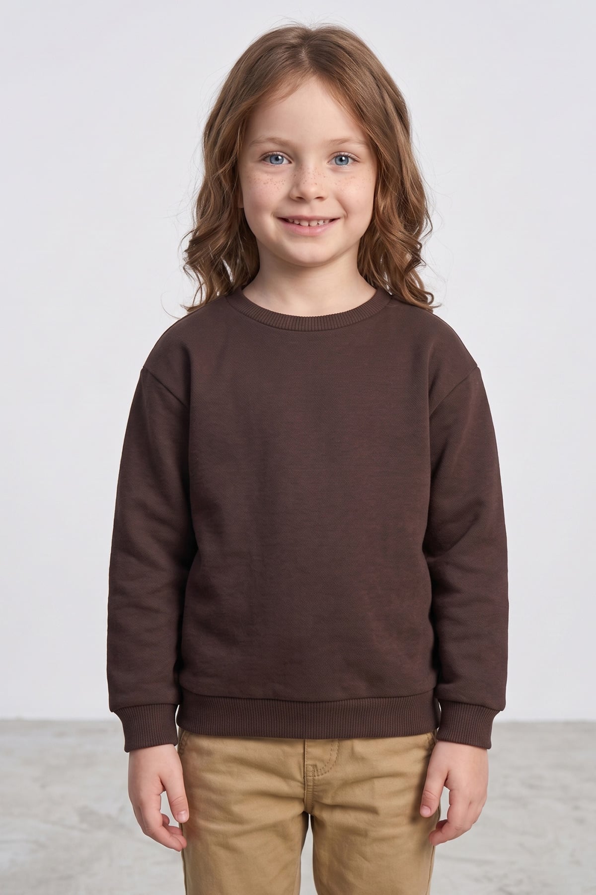 3 İplik Basic Unisex Çocuk Sweatshirt 2