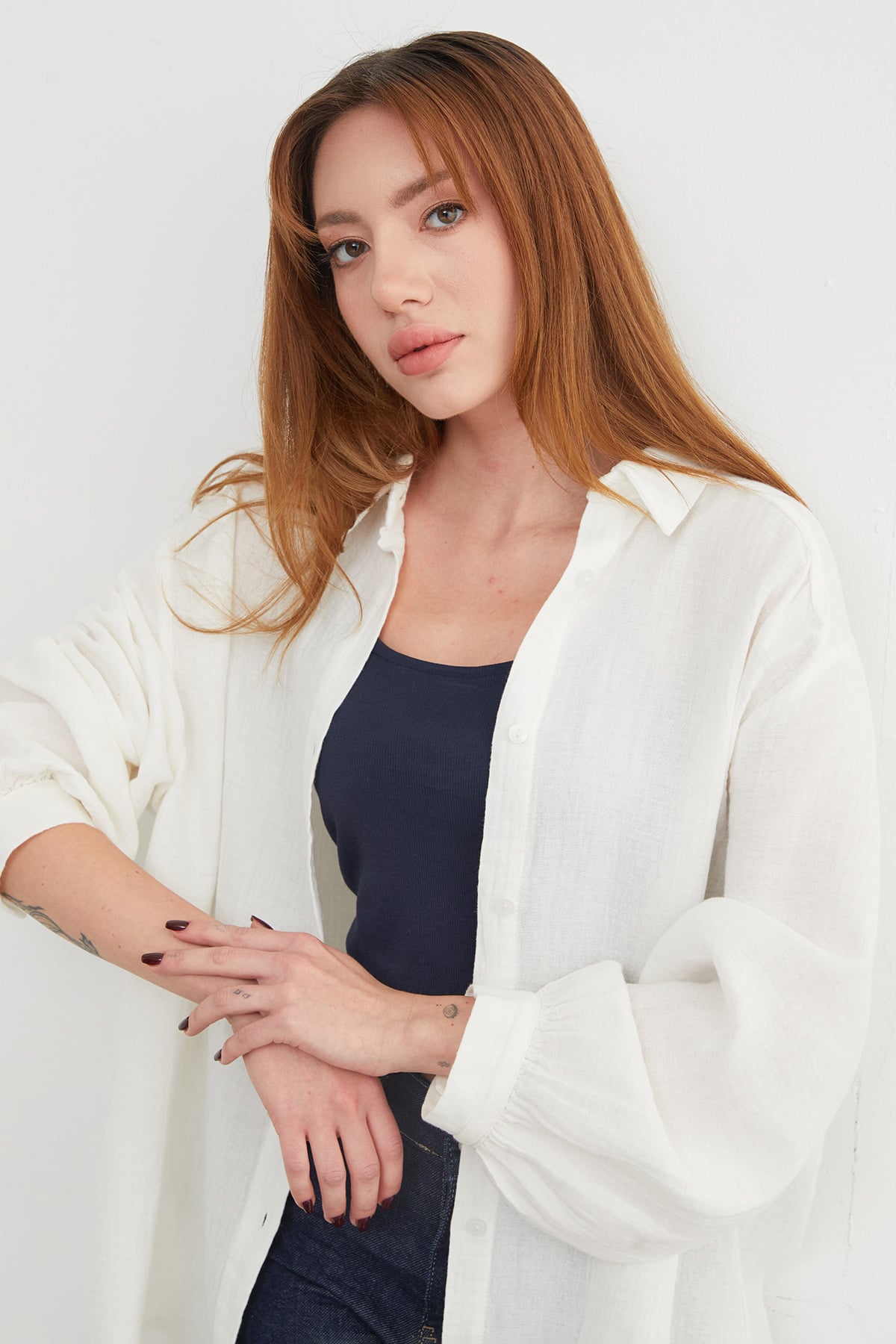 Basic Oversize Gömlek 5