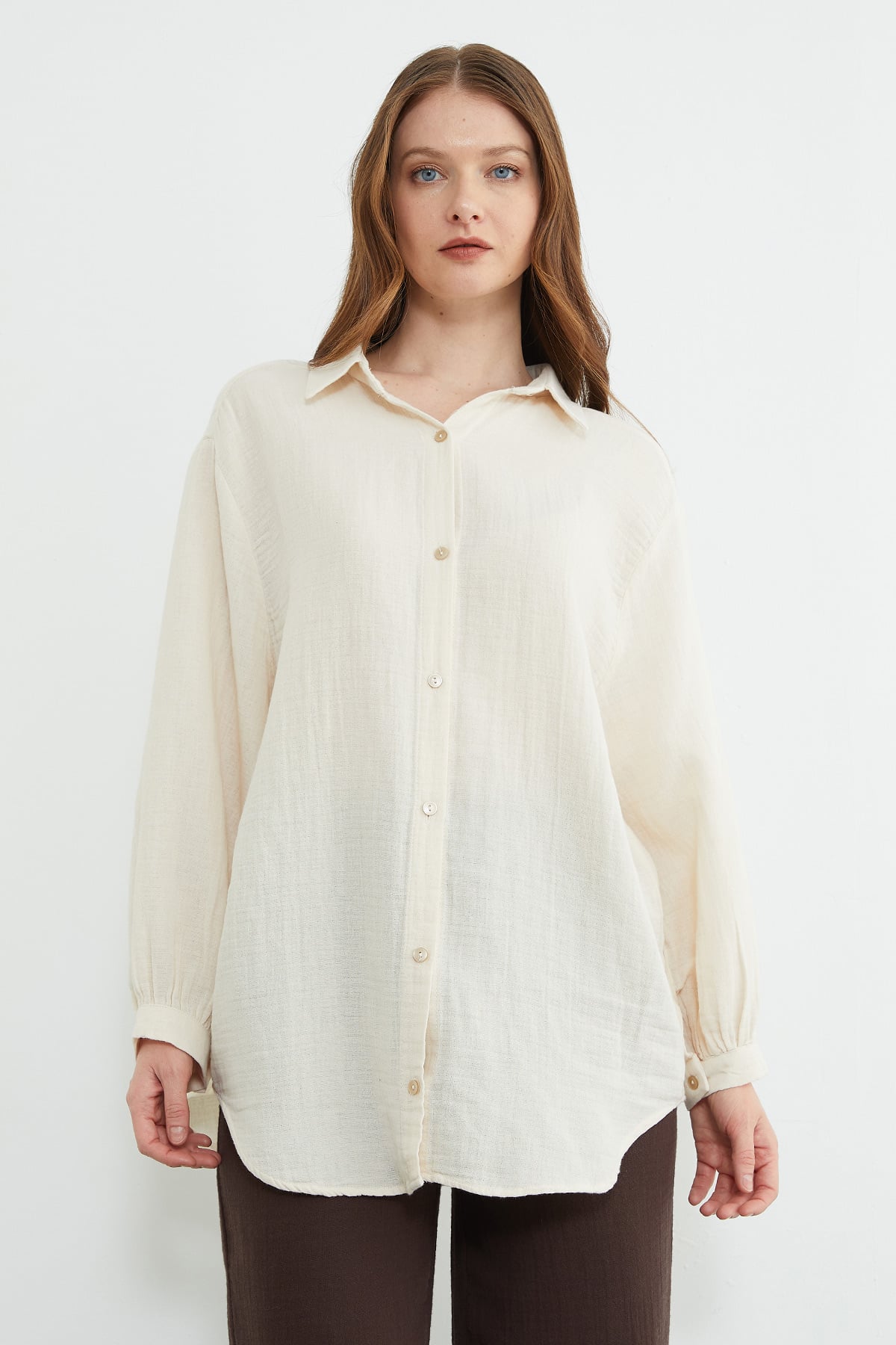 Basic Oversize Gömlek 4
