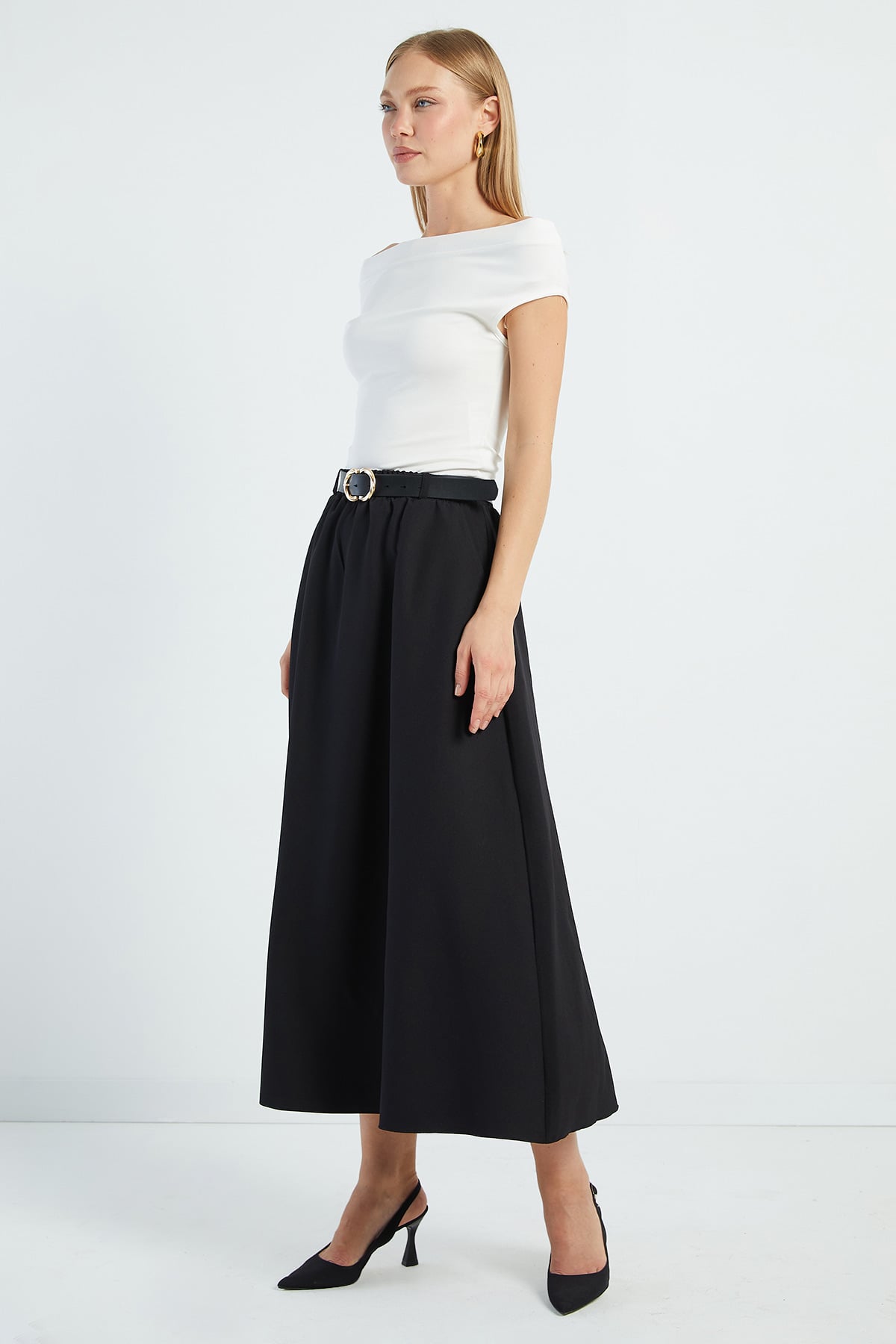 Beli Kemerli Maxi Boy Etek 3