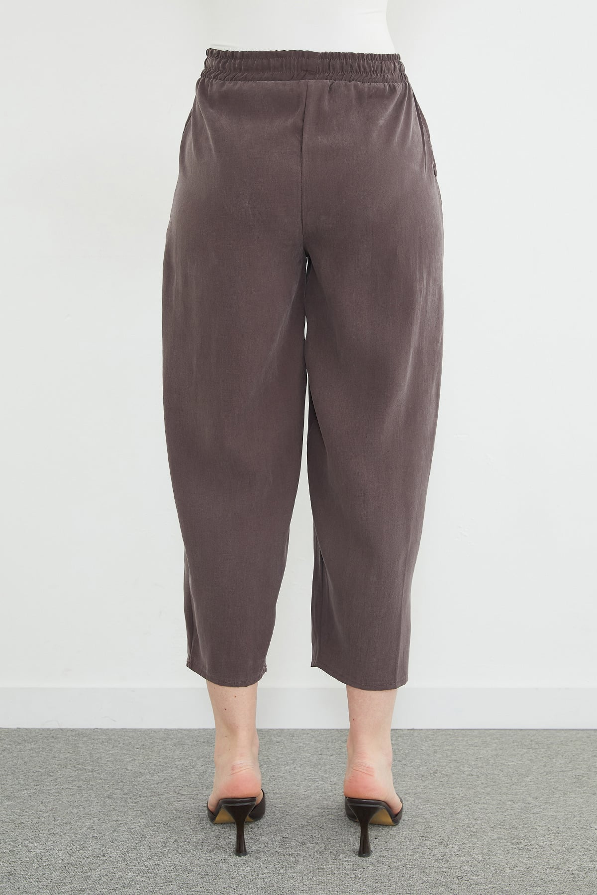 Beli Lastikli Cepli Tencel Kumaş Pantolon 8