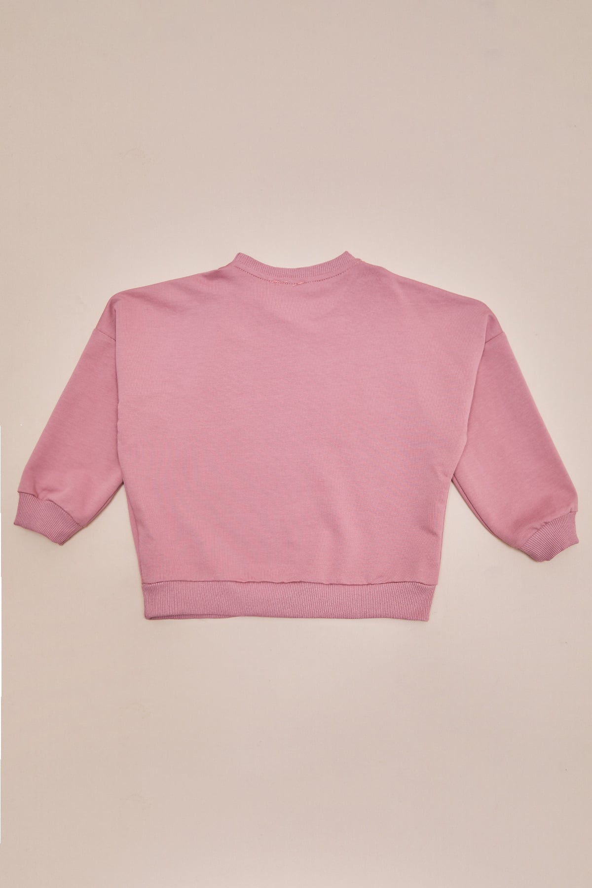 Kabartma Baskılı Oversize Kız Çocuk Sweatshirt 4