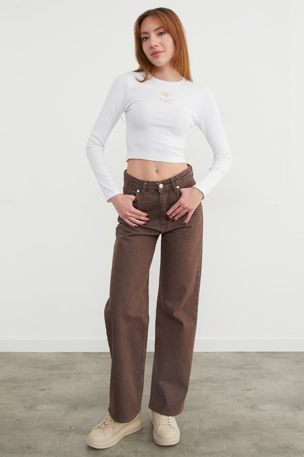 Ayıcık Nakışlı Crop Body 3