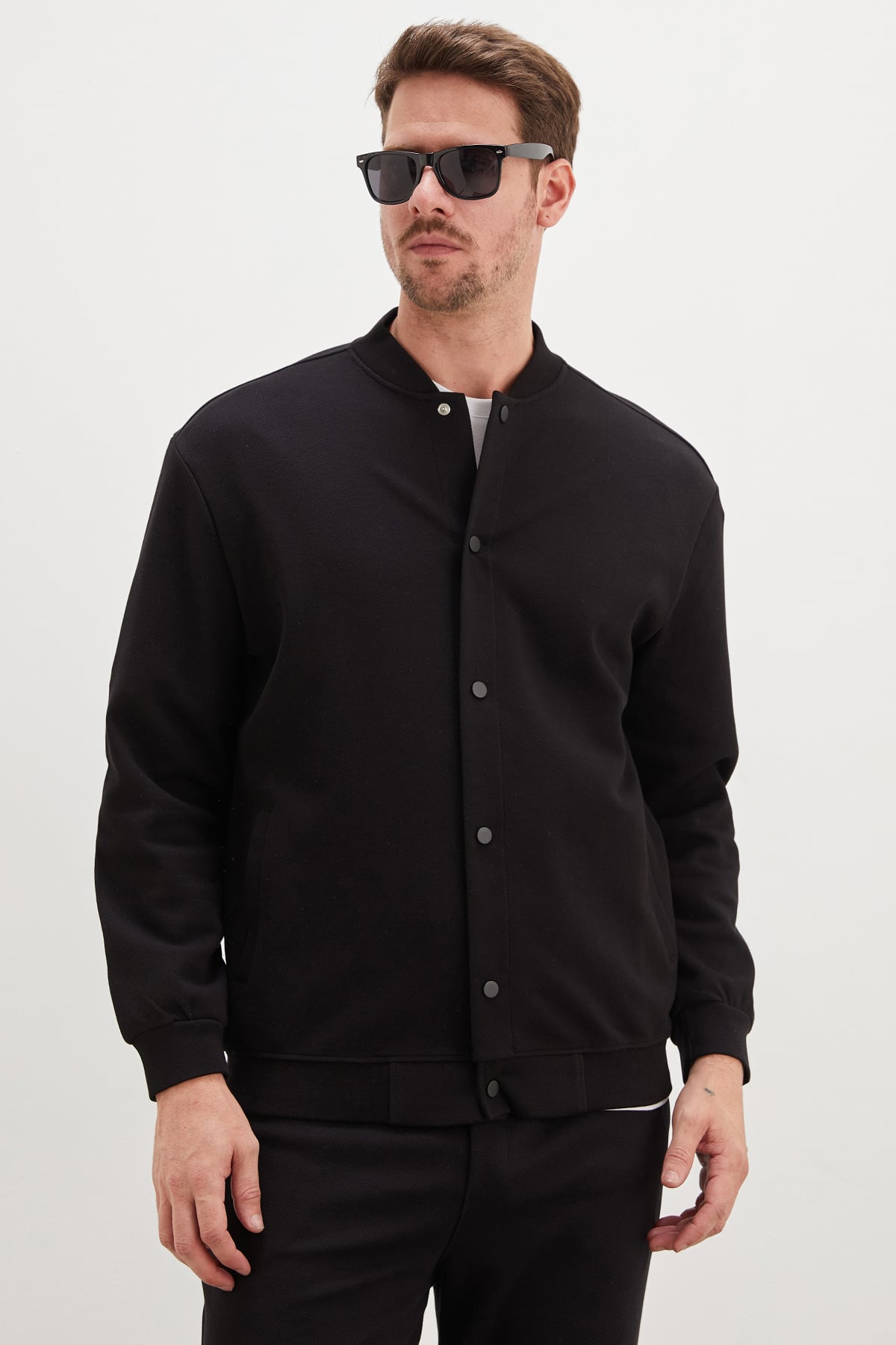 Çıtçıtlı Pike Kumaş Regular Fit Ceket 6