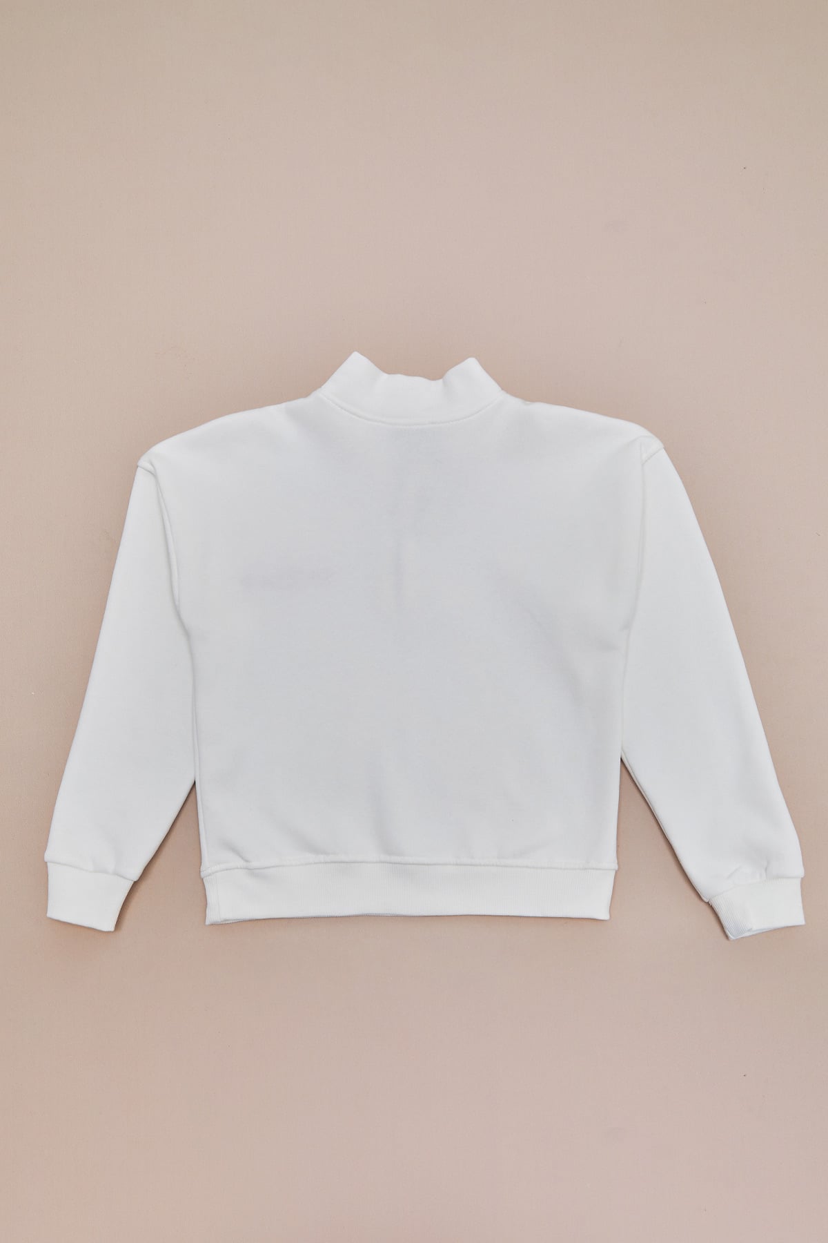 Çocuk Kız 3 İplik Yarım Fermuarlı Dik Yaka Sweatshirt 7