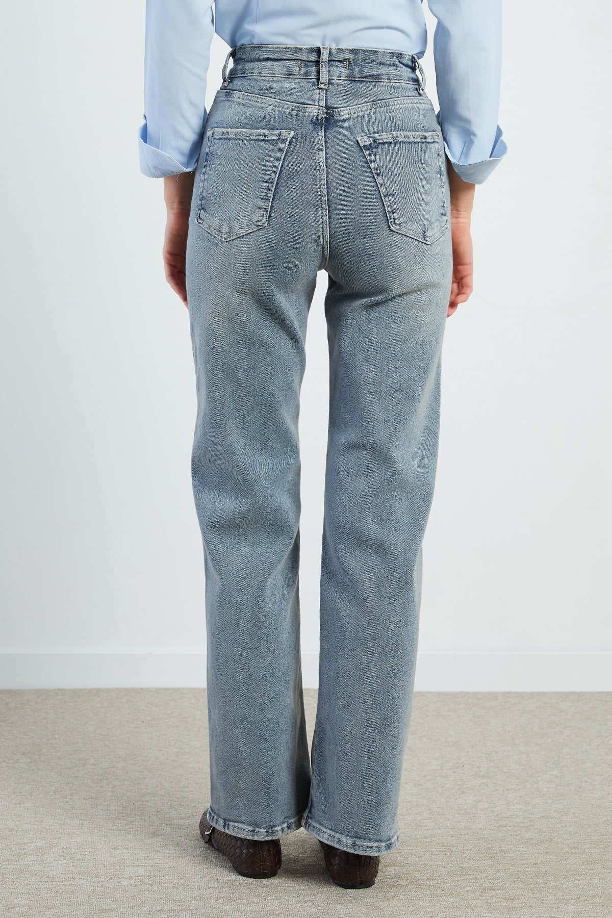 Fermuarlı Straight Fit Jean 8