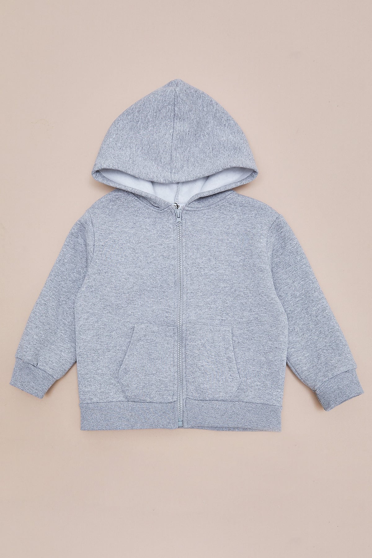 3 İplik Kapüşonlu Fermuarlı Unisex Çocuk Sweatshirt 4