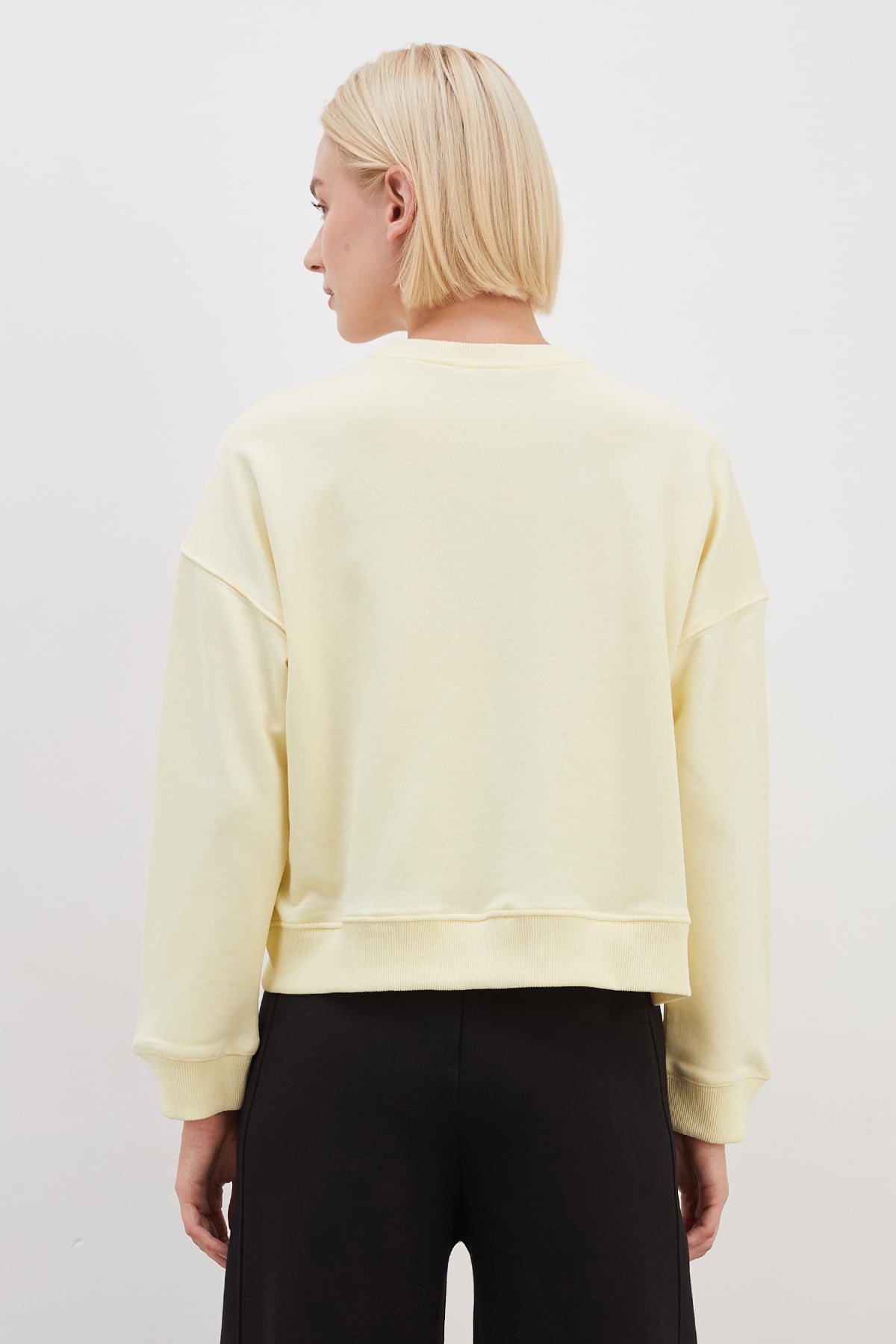 3 İplik Şardonsuz 1875 Baskılı Oversize Sweatshirt 8