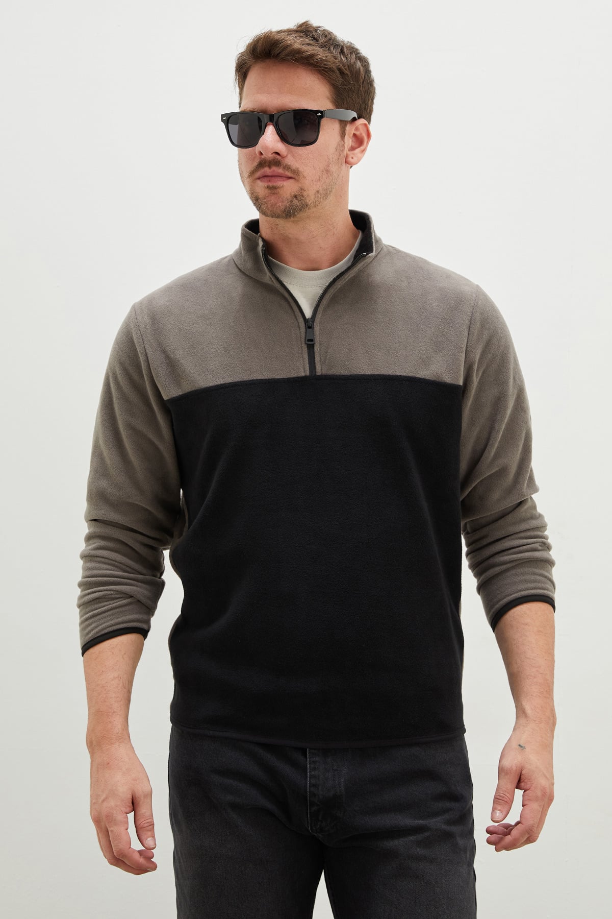 Yarım Fermuarlı Regular Fit Polar Sweatshirt 2