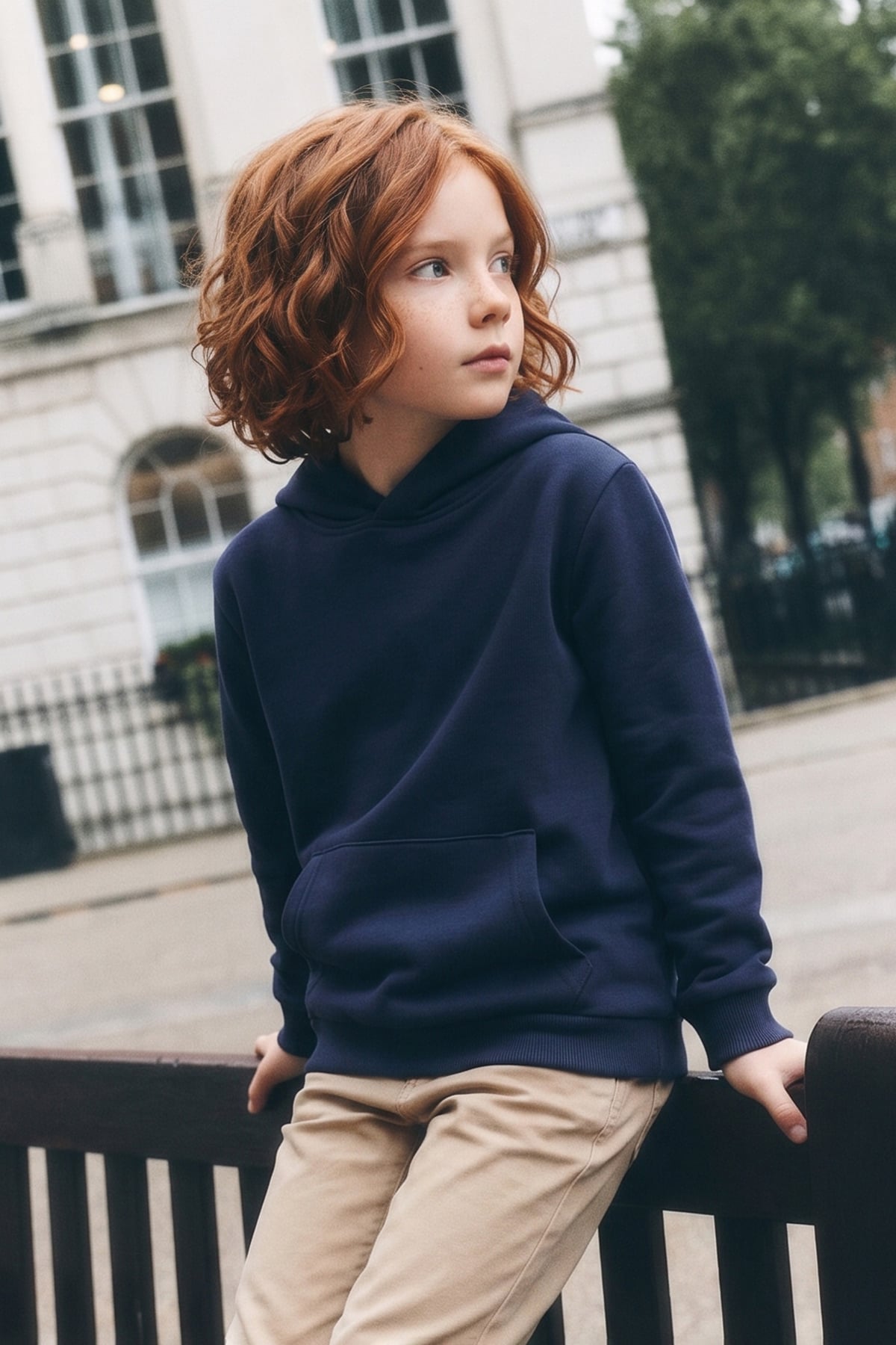 3 İplik Kanguru Cepli Kapüşonlu Unisex Çocuk Sweatshirt 2