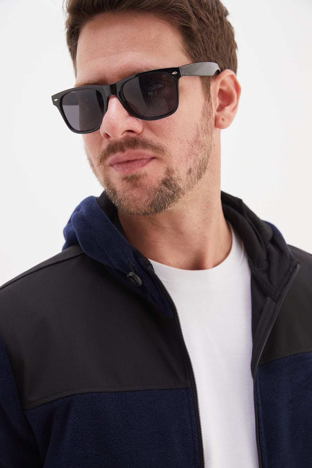 Fermuarlı Kapüşonlu Polar Sweatshirt 4