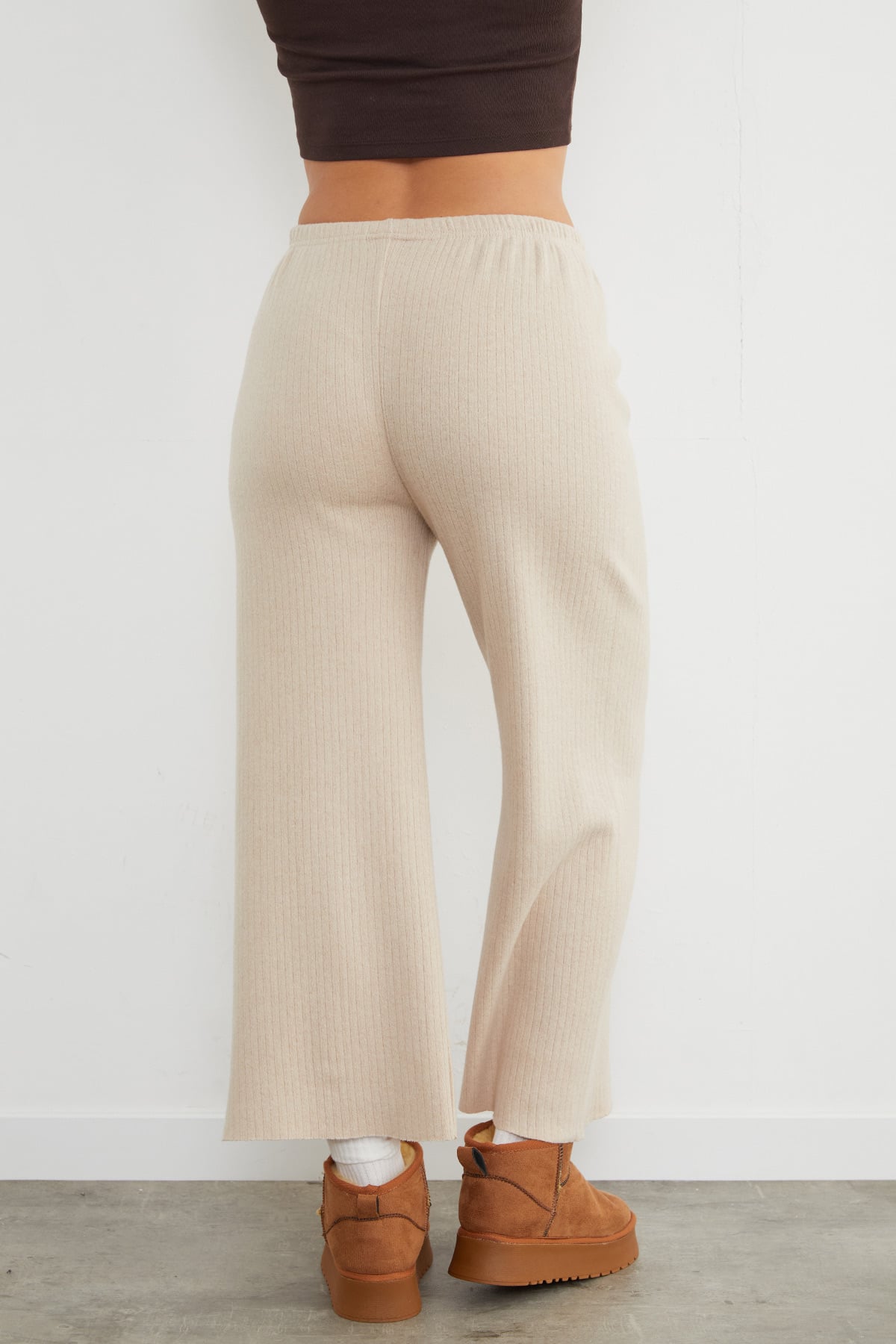 Basic Fitilli Beli Lastikli Pantolon 7