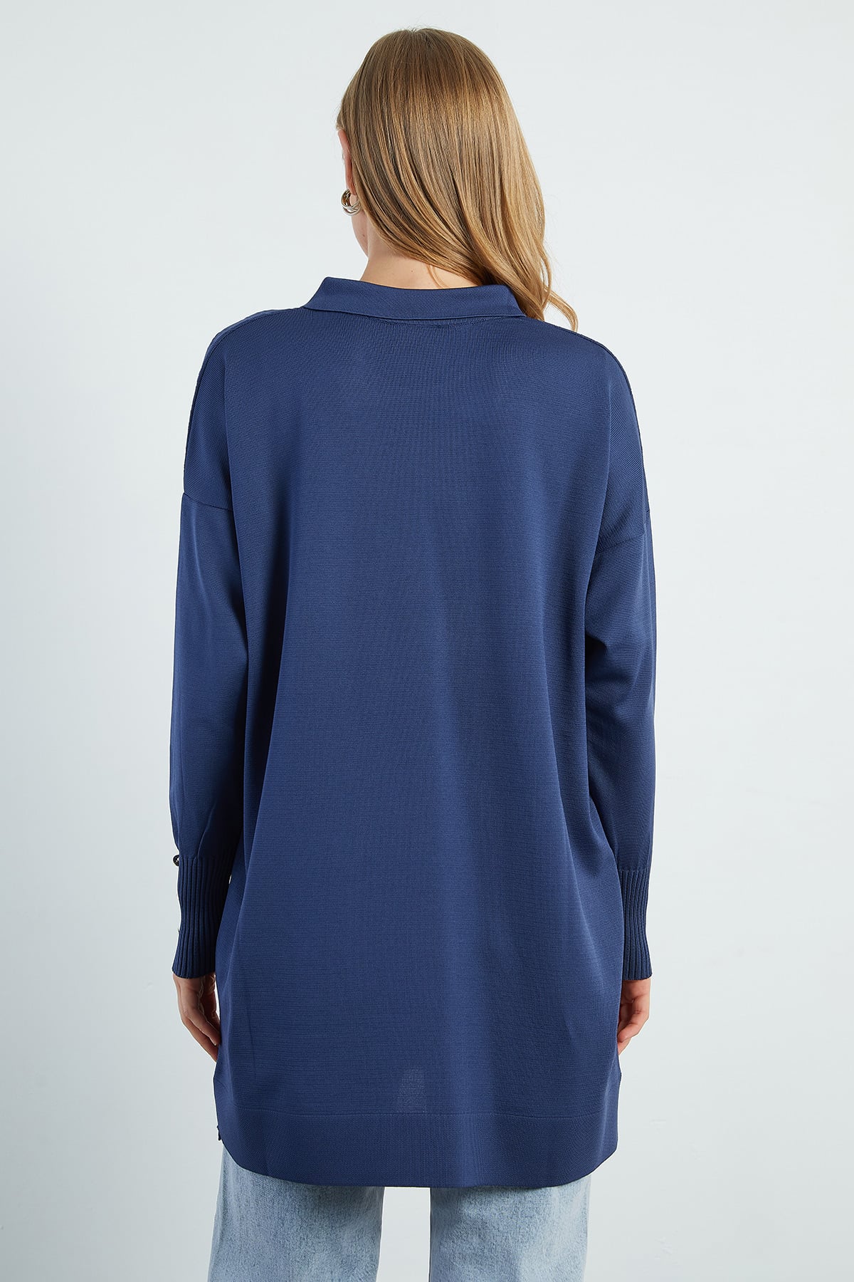Fullamodest Jakarlı Polo Yaka Tunik 8