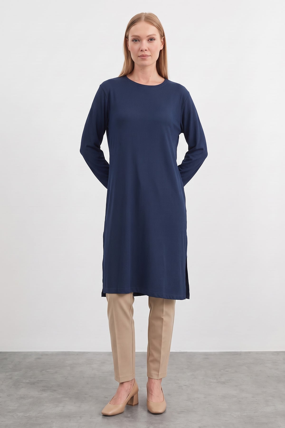 Fullamodest Basic Yanları Yırtmaçlı Tunik 3
