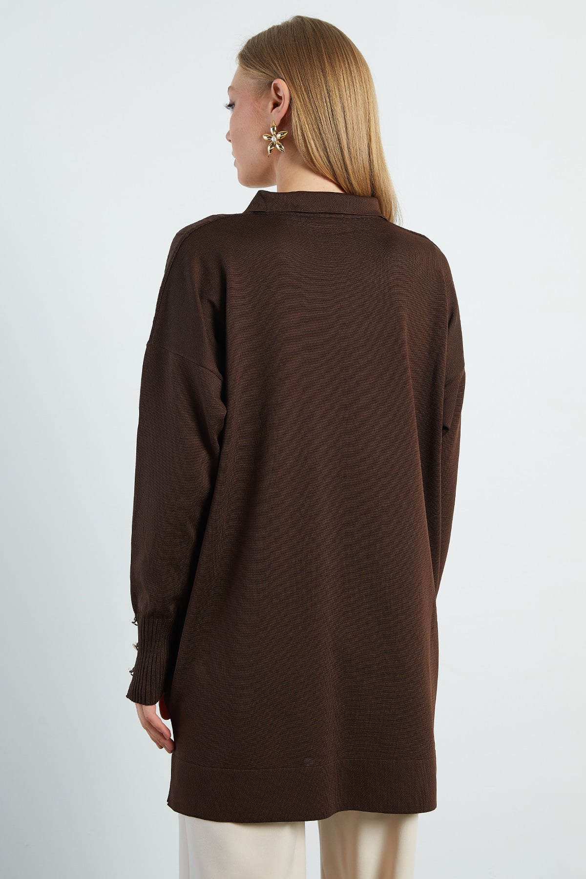 Fullamodest Jakarlı Polo Yaka Tunik 8
