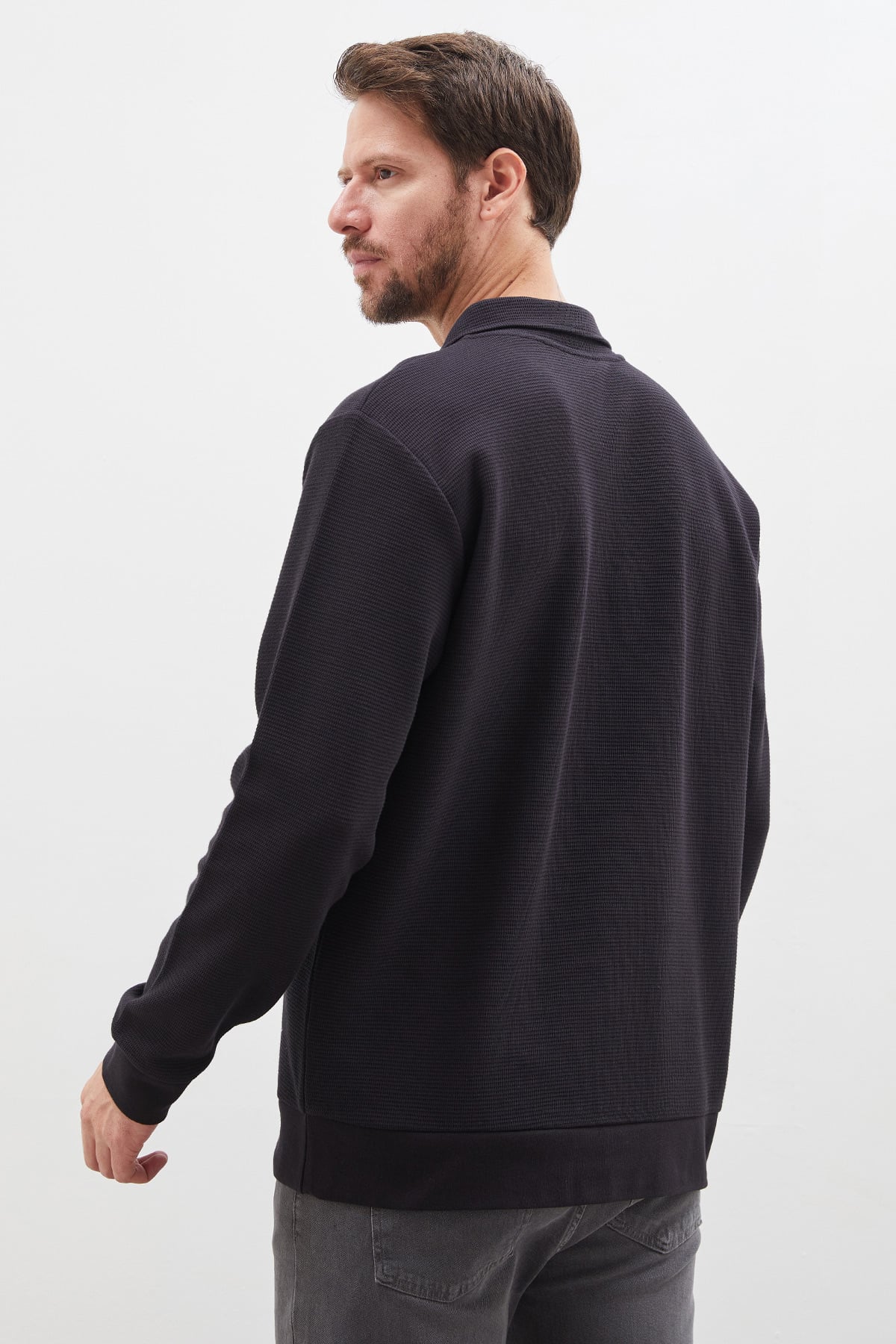 Petek Kumaş Apaş Yaka Regular Sweatshirt 8