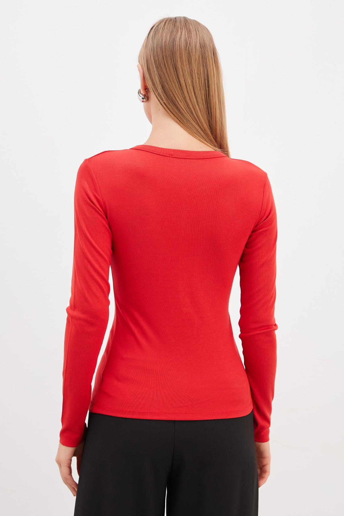 Yarım Çıtçıtlı Slim Fit Bluz 8