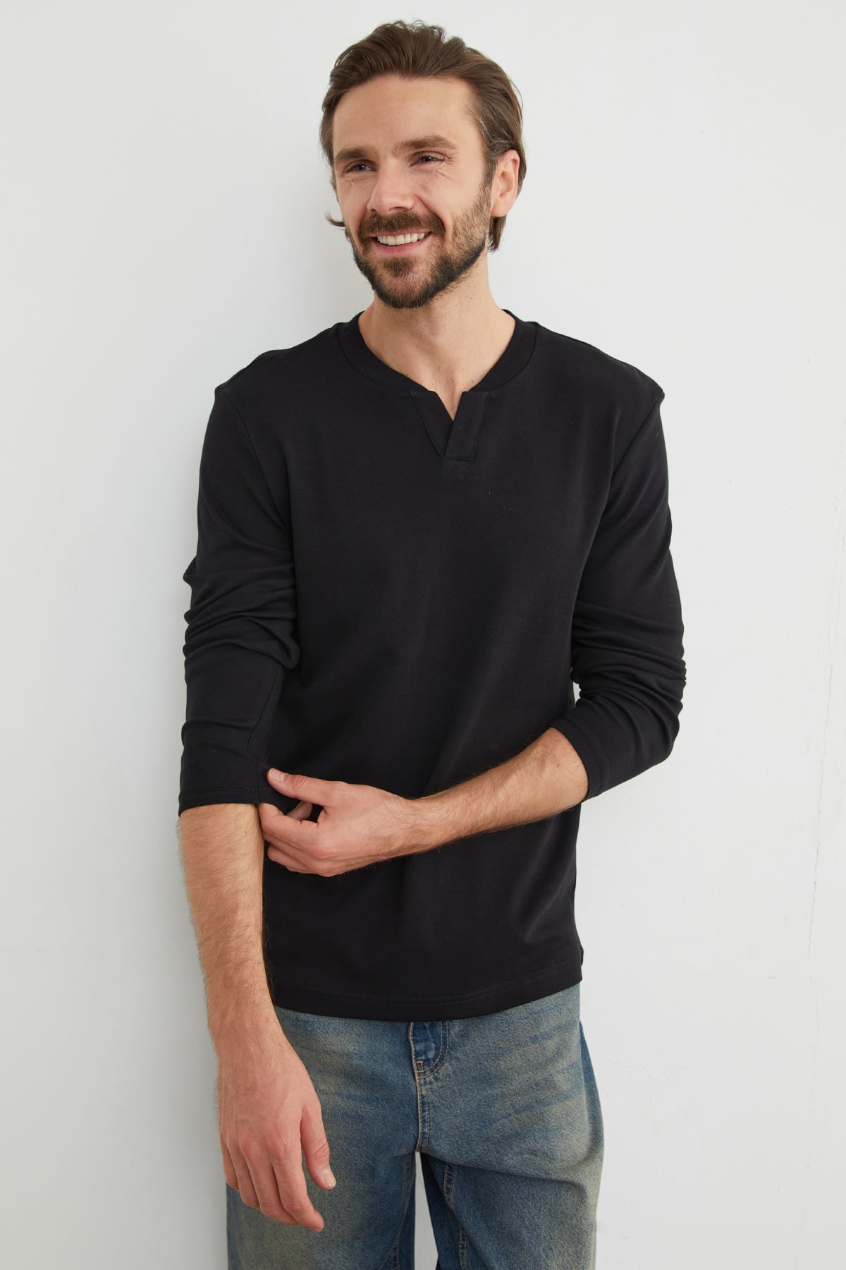 Basic V Yaka Ribanalı Body 6