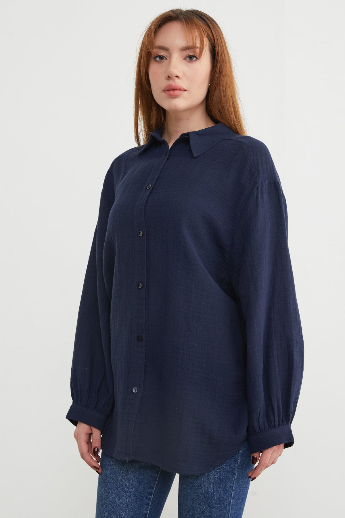 Basic Oversize Gömlek 7