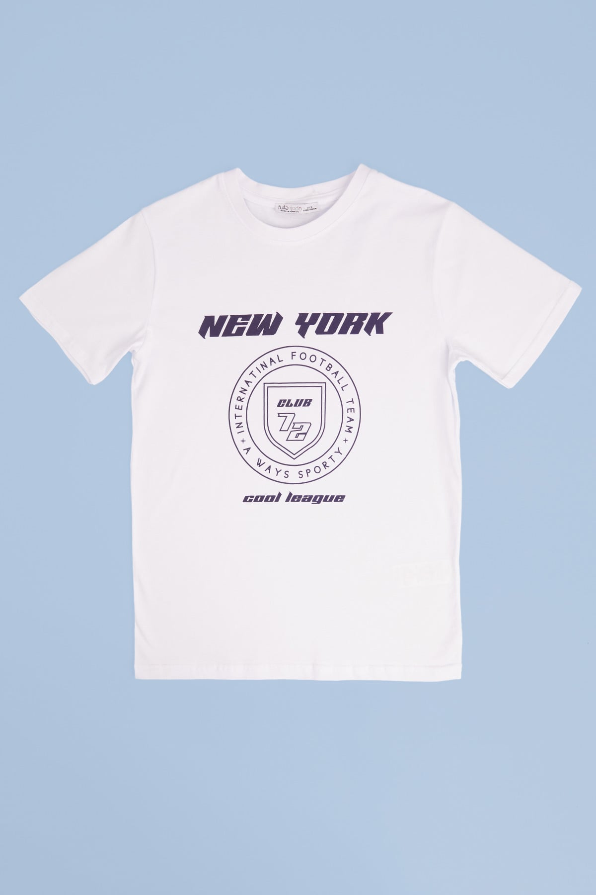 %100 Pamuk New York Yazı Baskılı Erkek Çocuk Tişört 3