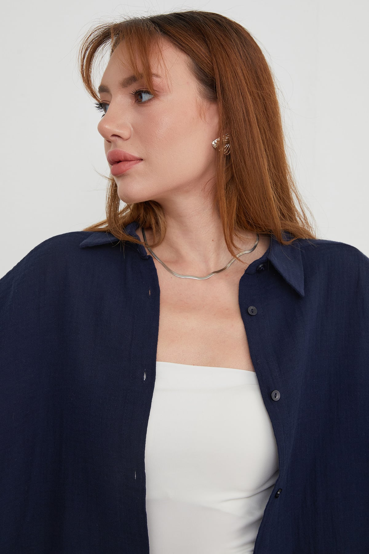 Basic Oversize Gömlek 5