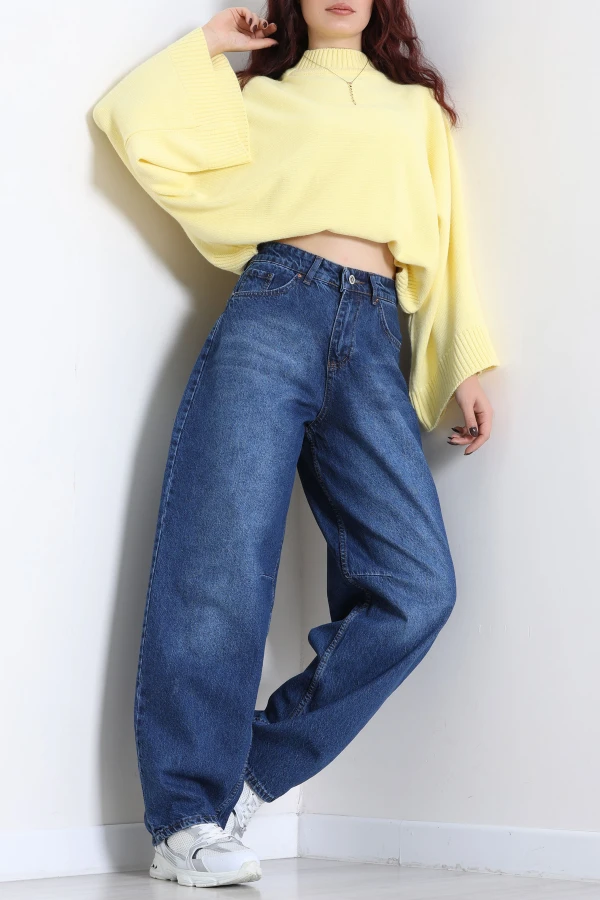 Baggy Kot Pantolon Mavi 2