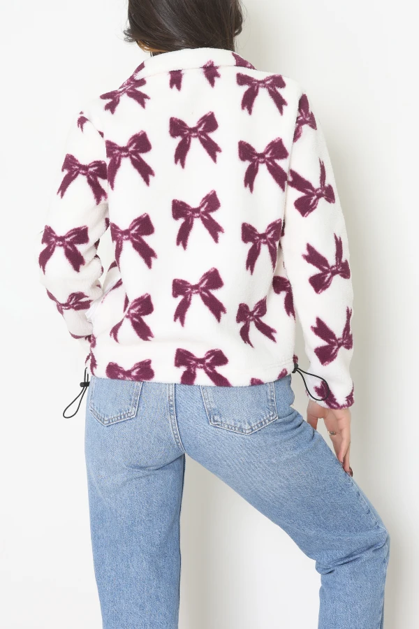 Yarım Fermuarlı Peluş Sweat Ekrumor 7