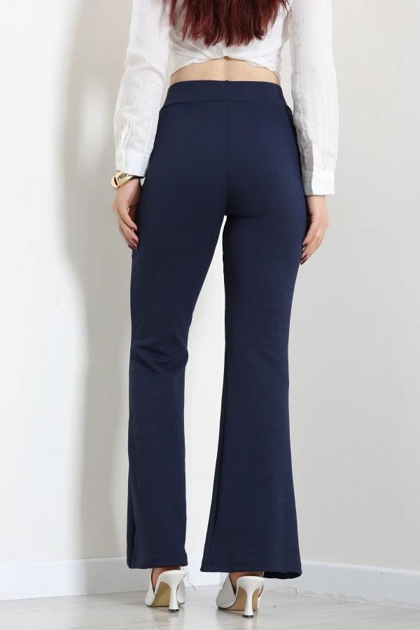 Zra Krep Zara Pantolon Lacivert 7